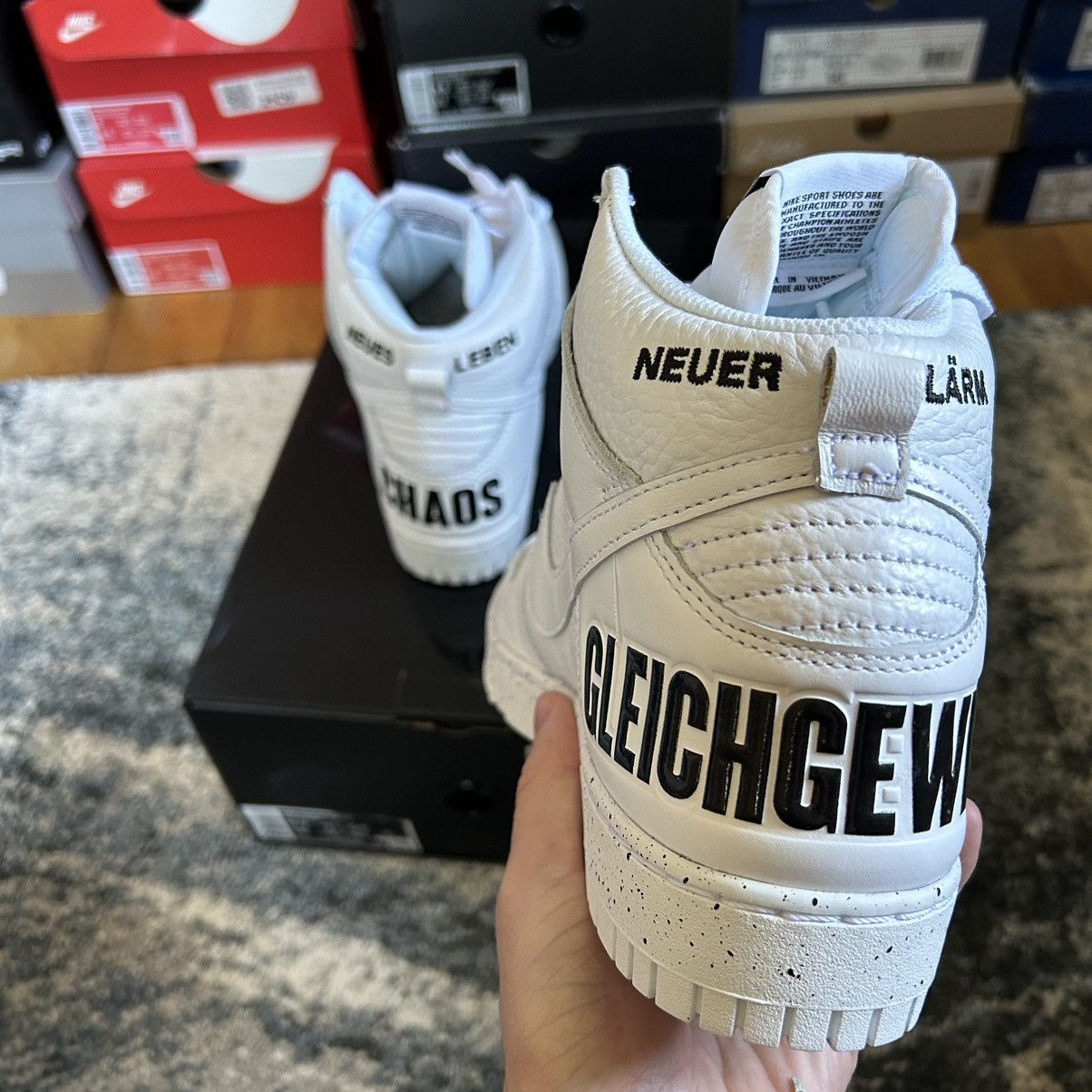 Jun Takahashi NiKE DUNK Hi 1985 UNDERCOVER STORE EXCLUSiVE CHAOS BALANCE Size US 8.5 / EU 41-42 - 13 Thumbnail