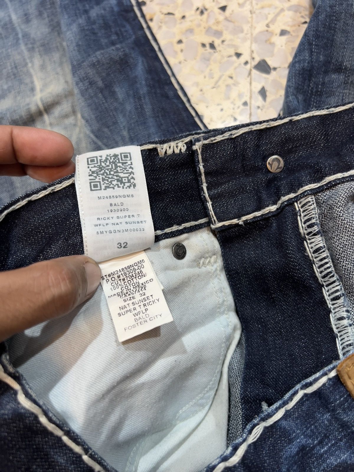 Japanese Brand True Religion Ricky Denim Jeans Size US 36 / EU 52 - 10 Thumbnail