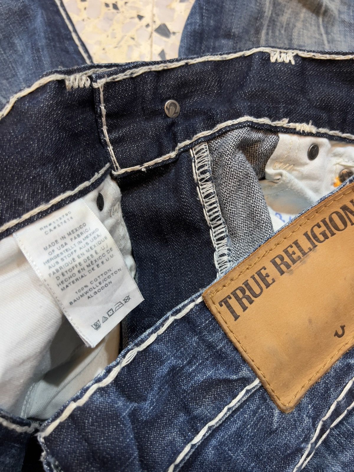 Japanese Brand True Religion Ricky Denim Jeans Size US 36 / EU 52 - 9 Thumbnail