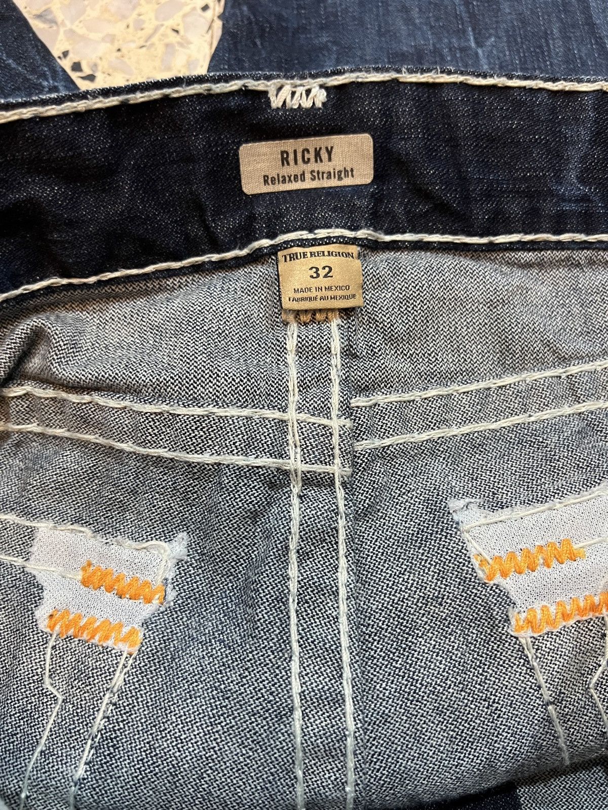 Japanese Brand True Religion Ricky Denim Jeans Size US 36 / EU 52 - 8 Thumbnail