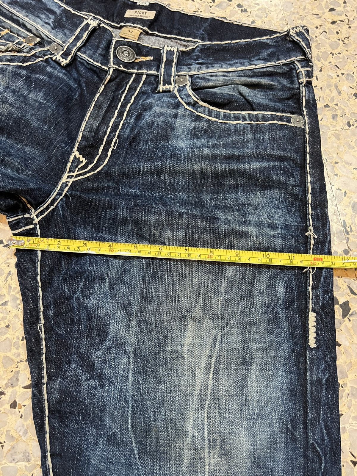 Japanese Brand True Religion Ricky Denim Jeans Size US 36 / EU 52 - 13 Thumbnail