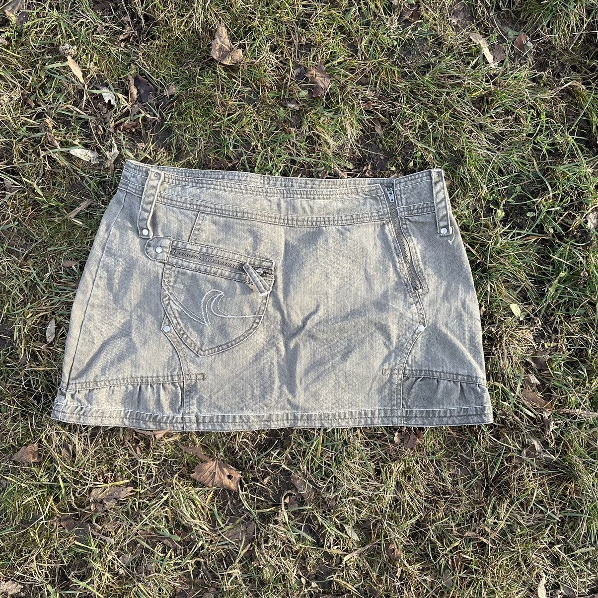 Vintage Vintage 90s Sun Faded Cargo Mini Skirt Y2K Skater Relaxed 30 Size 30" / US 8 / IT 44 - 1 Thumbnail
