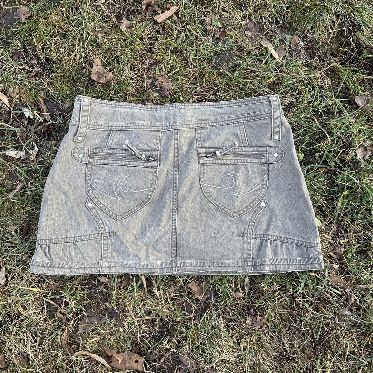 Vintage Vintage 90s Sun Faded Cargo Mini Skirt Y2K Skater Relaxed 30 Size 30" / US 8 / IT 44 - 6 Thumbnail