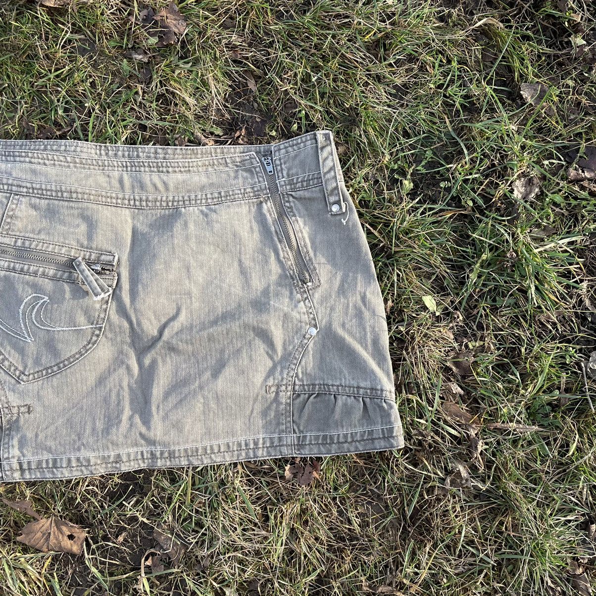 Vintage Vintage 90s Sun Faded Cargo Mini Skirt Y2K Skater Relaxed 30 Size 30" / US 8 / IT 44 - 3 Thumbnail