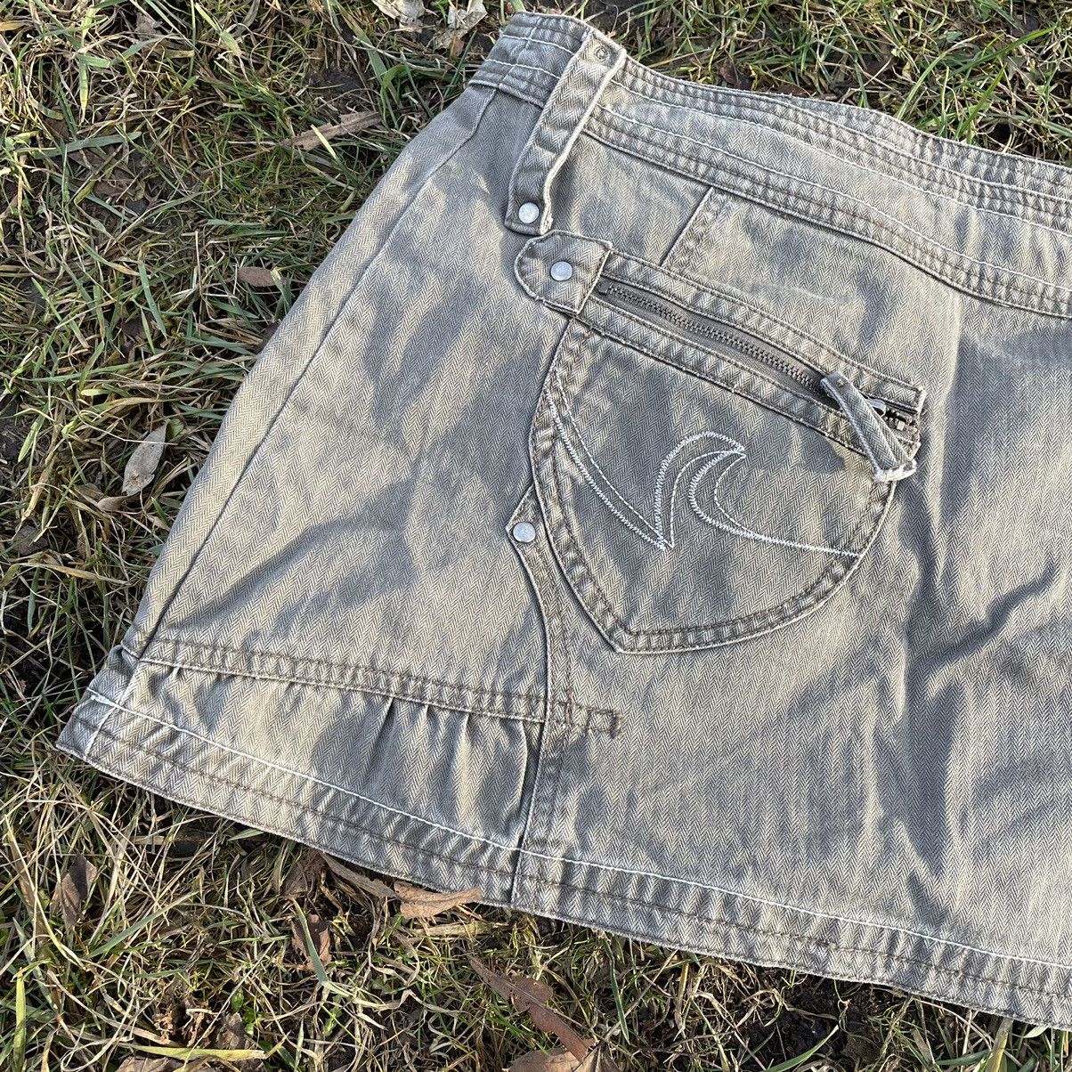 Vintage Vintage 90s Sun Faded Cargo Mini Skirt Y2K Skater Relaxed 30 Size 30" / US 8 / IT 44 - 2 Thumbnail