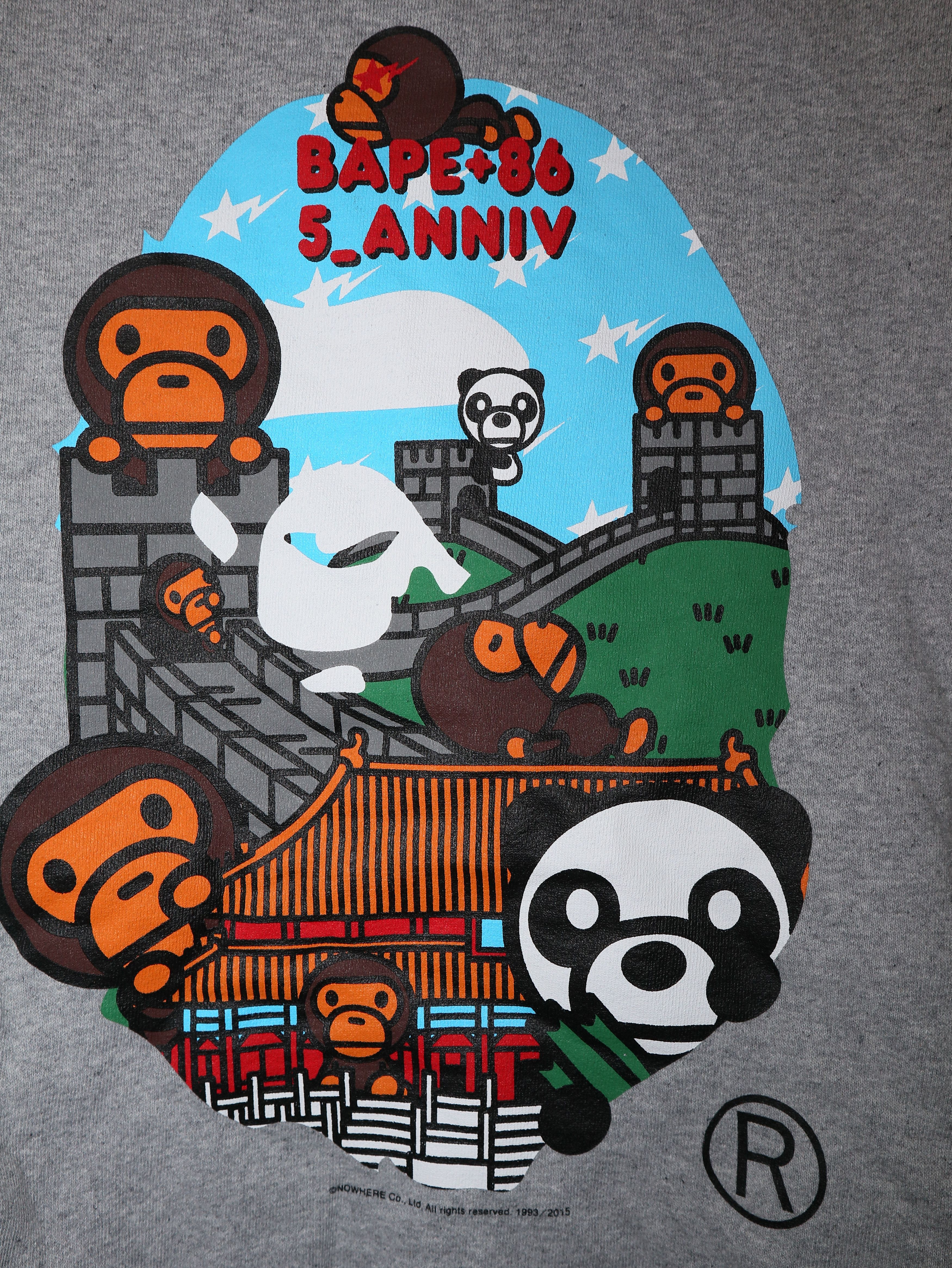 Bape China 5th Anniversary Great Wall & Forbidden City Hoodie Size US S / EU 44-46 / 1 - 3 Thumbnail