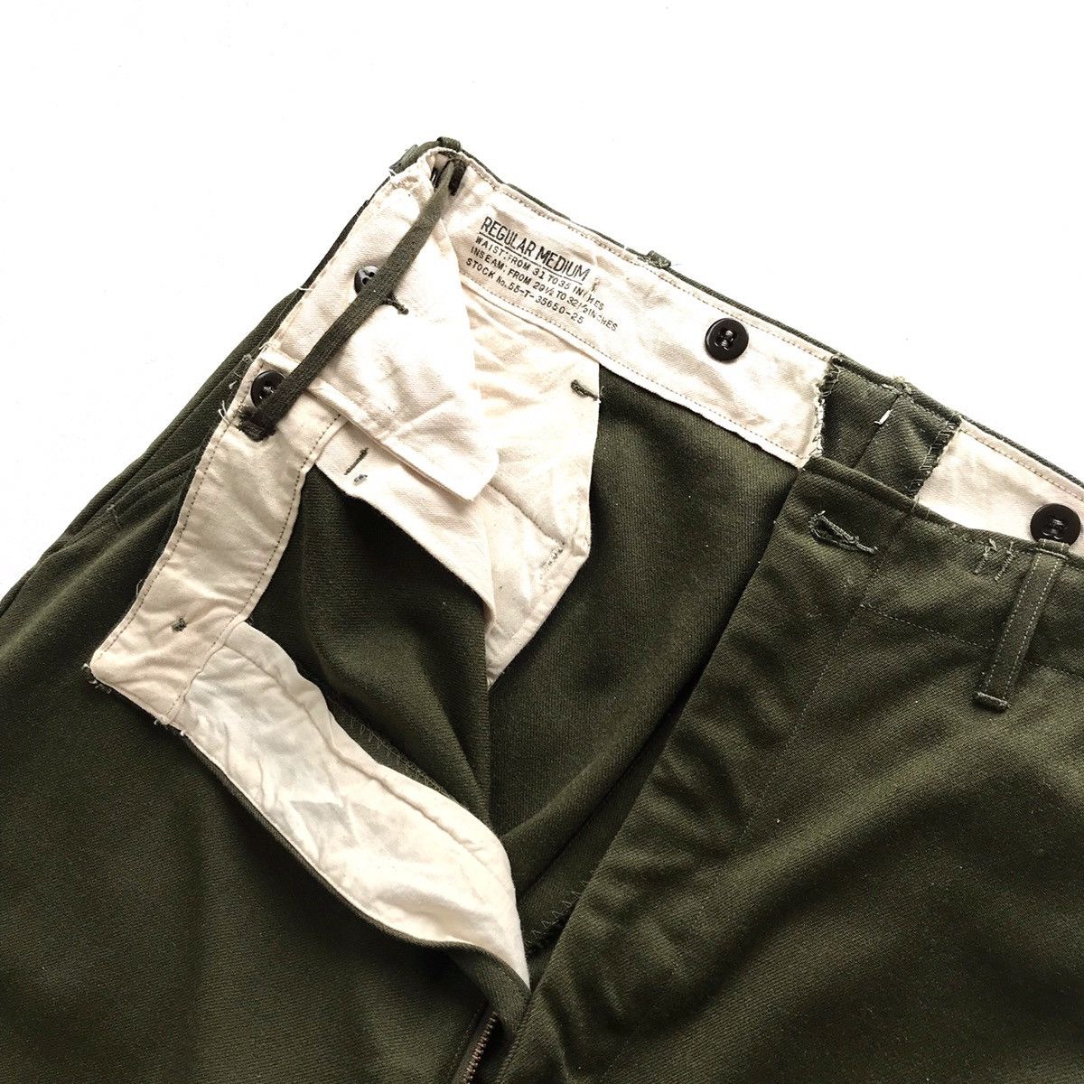 Vintage [Deadstock] RARE New USGI Korean War M-1951 Field Wool Pant Size US 35 - 3 Thumbnail
