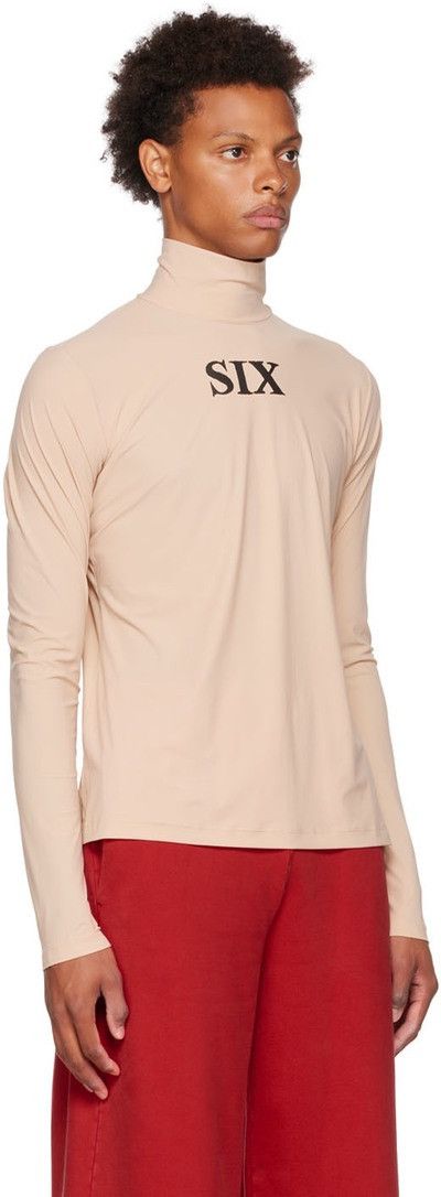 image of Avant Garde x Maison Margiela ds! Ss22 Maison Margiela Mm6 Beige Mesh Turtleneck, Women's (Size XL)