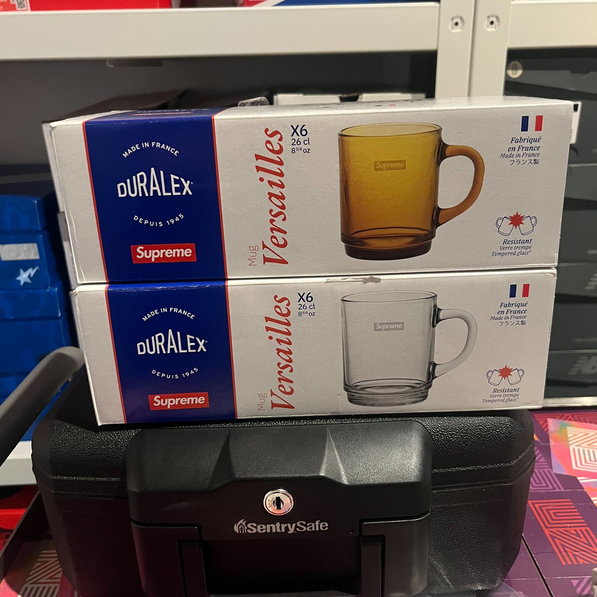 Supreme Supreme Duralex Glass Mugs Amber (Set of 6) Size ONE SIZE - 2 Thumbnail