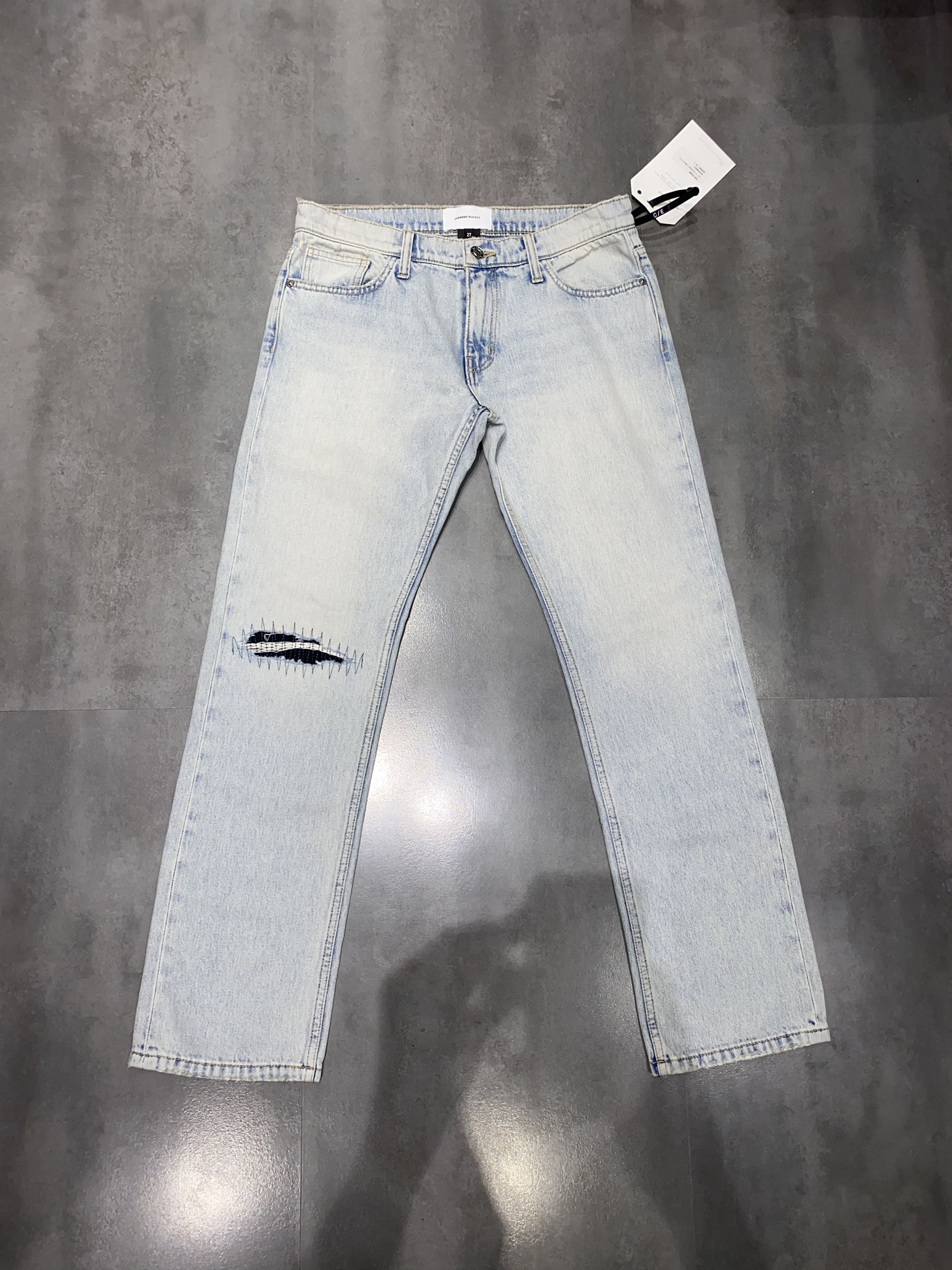 Current/Elliot DS! Current/Elliott Destroyed Helmut Lang Like Denim Pants Size 27" / US 4 / IT 40 - 1 Thumbnail