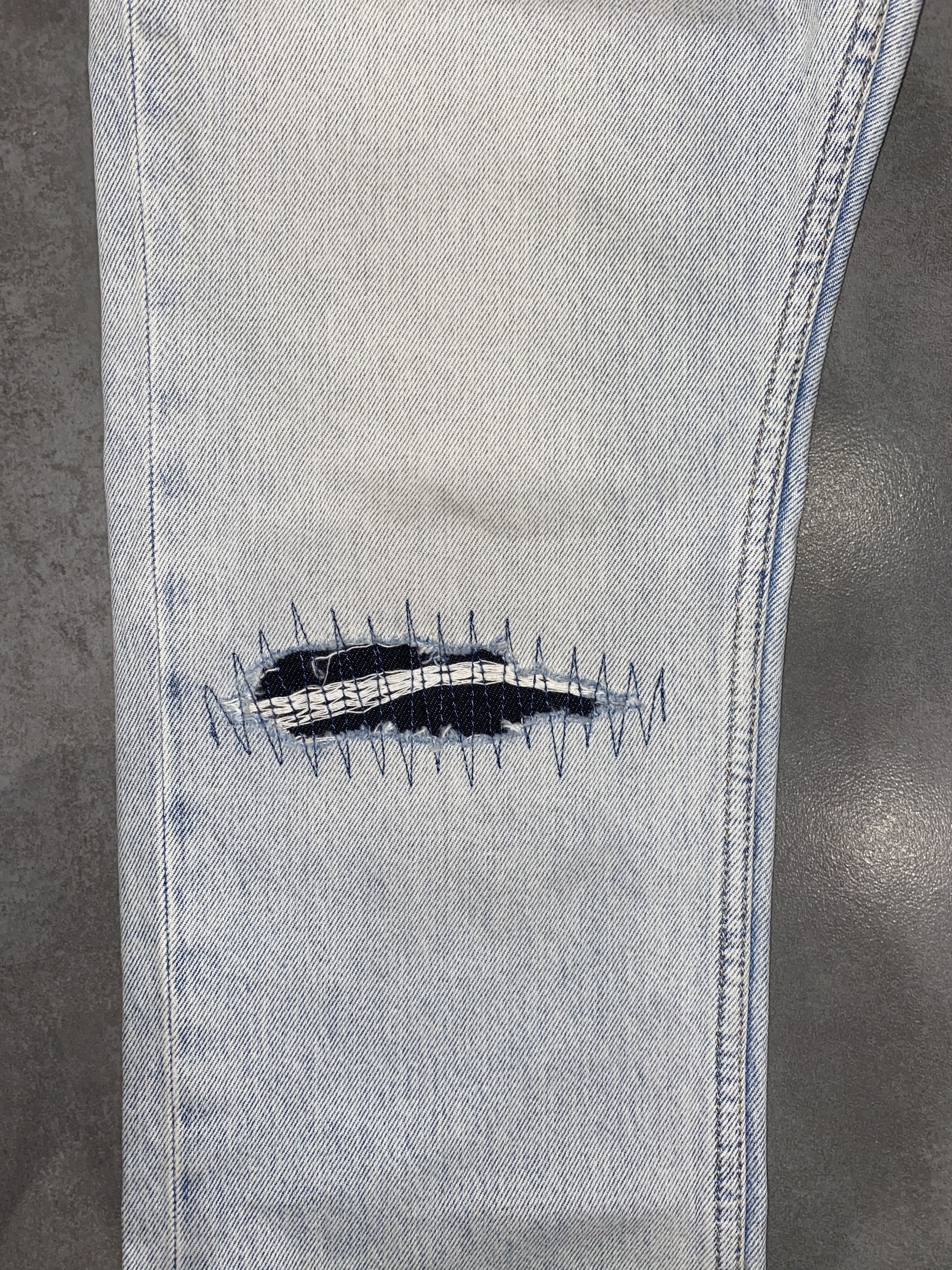 Current/Elliot DS! Current/Elliott Destroyed Helmut Lang Like Denim Pants Size 27" / US 4 / IT 40 - 9 Thumbnail