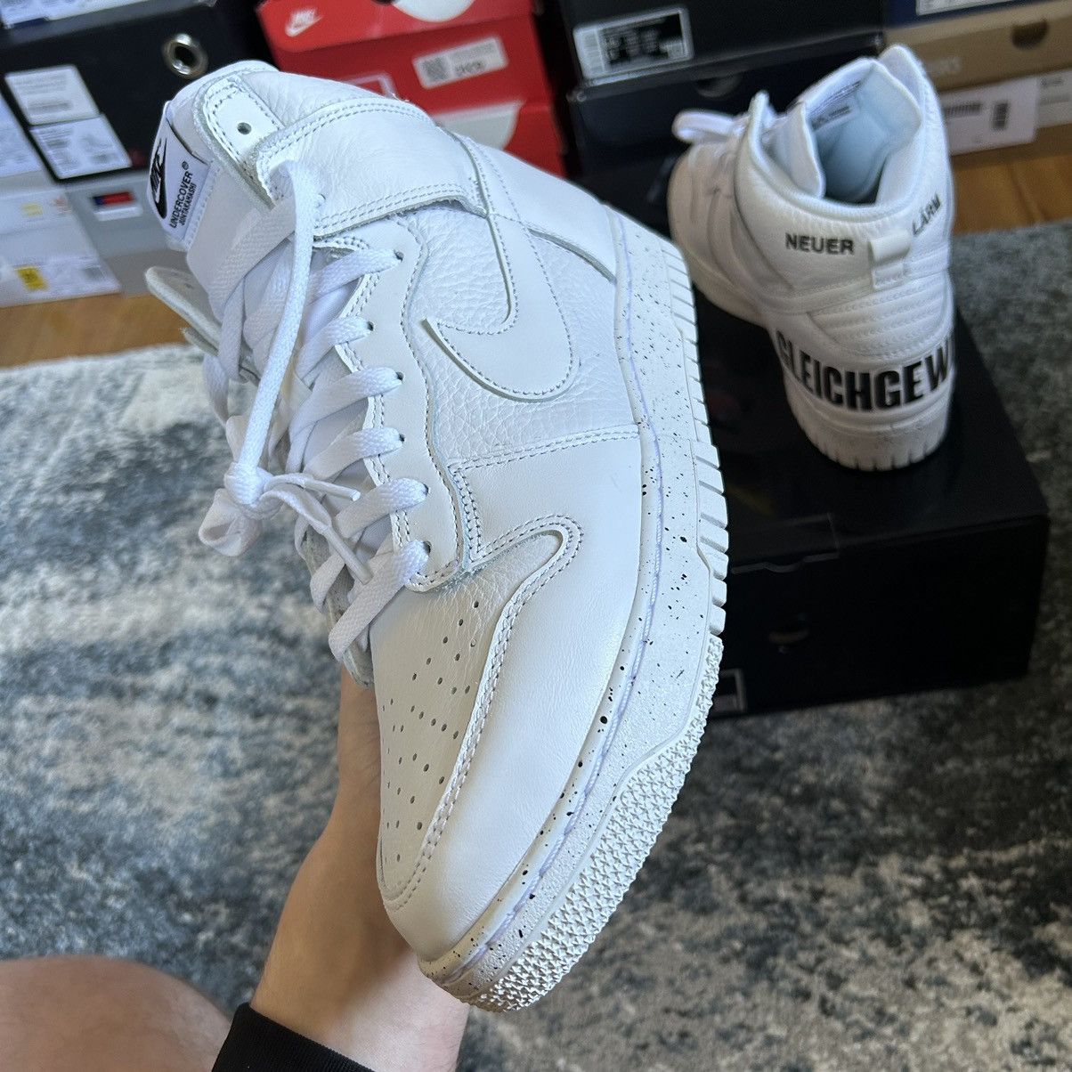 Jun Takahashi NiKE DUNK Hi 1985 UNDERCOVER STORE EXCLUSiVE CHAOS BALANCE Size US 9.5 / EU 42-43 - 13 Thumbnail