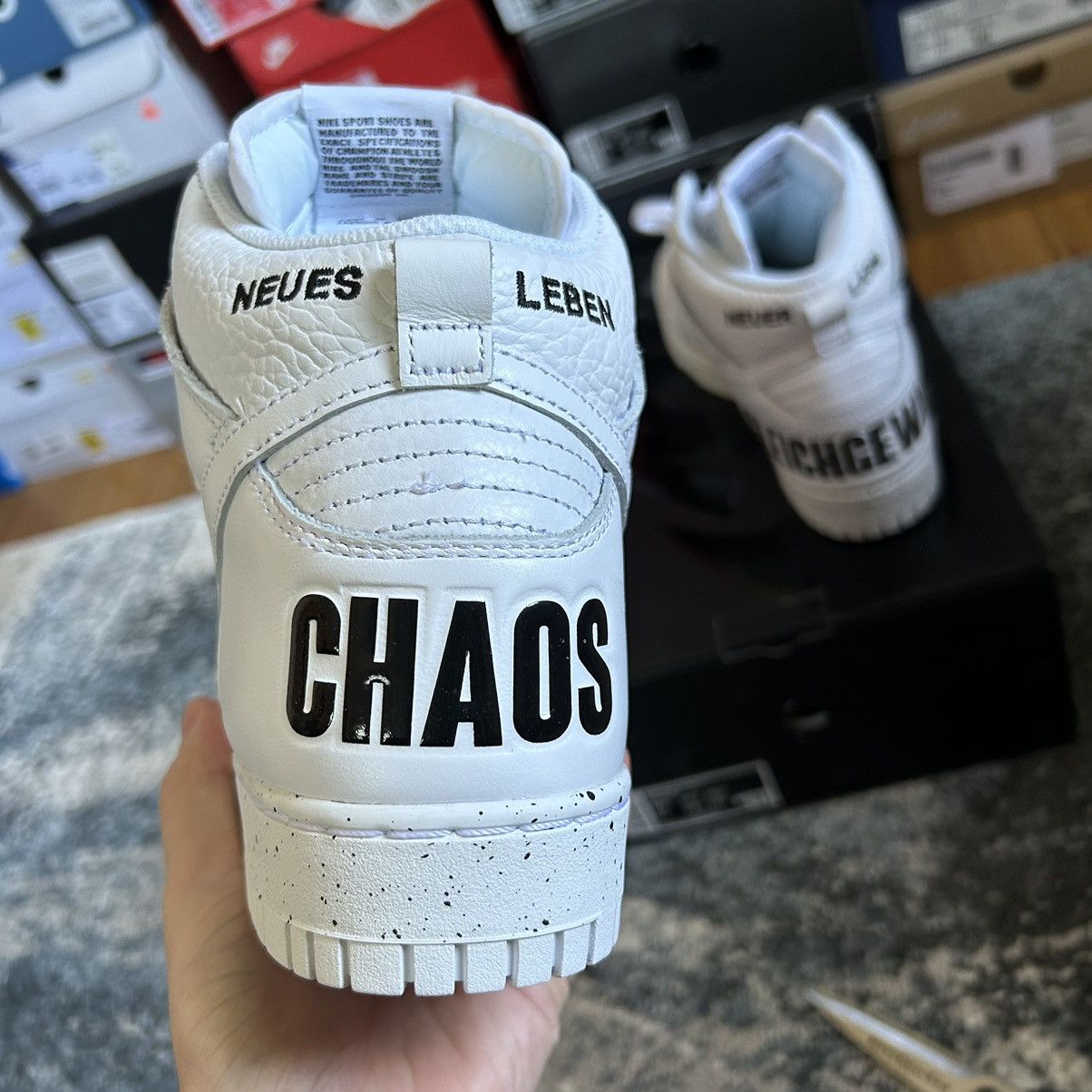 Jun Takahashi NiKE DUNK Hi 1985 UNDERCOVER STORE EXCLUSiVE CHAOS BALANCE Size US 9.5 / EU 42-43 - 11 Thumbnail