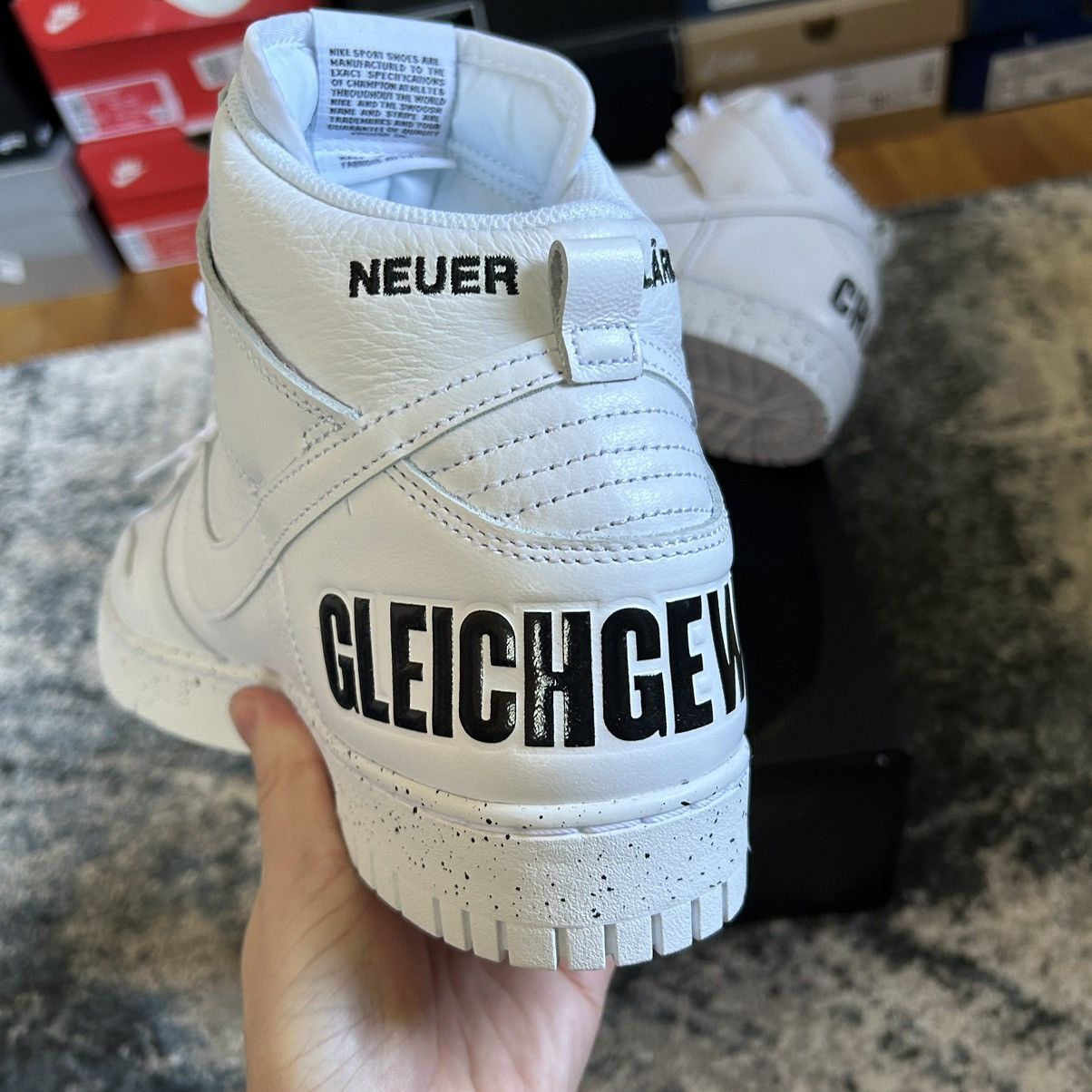 Jun Takahashi NiKE DUNK Hi 1985 UNDERCOVER STORE EXCLUSiVE CHAOS BALANCE Size US 11.5 / EU 44-45 - 11 Thumbnail