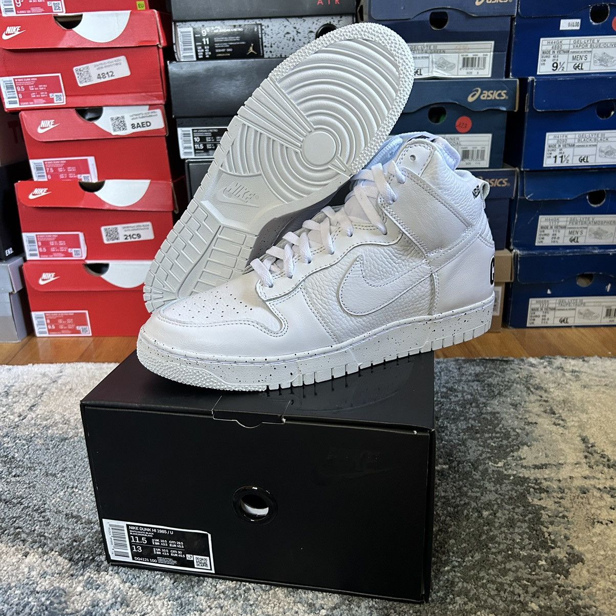Jun Takahashi NiKE DUNK Hi 1985 UNDERCOVER STORE EXCLUSiVE CHAOS BALANCE Size US 11.5 / EU 44-45 - 7 Thumbnail