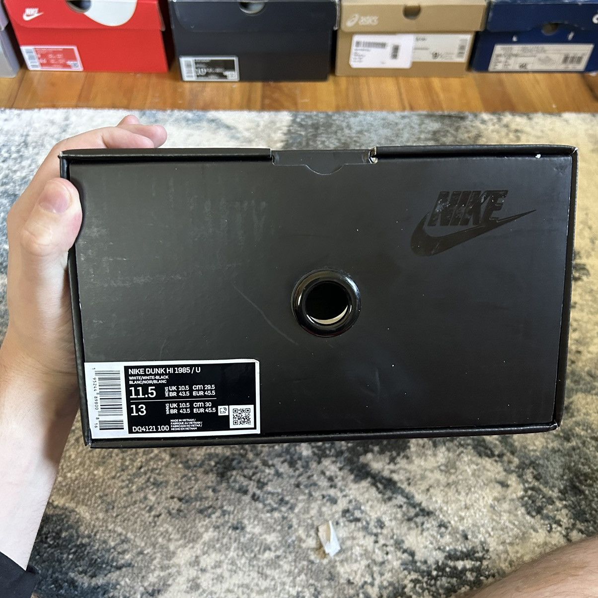 Jun Takahashi NiKE DUNK Hi 1985 UNDERCOVER STORE EXCLUSiVE CHAOS BALANCE Size US 11.5 / EU 44-45 - 19 Thumbnail