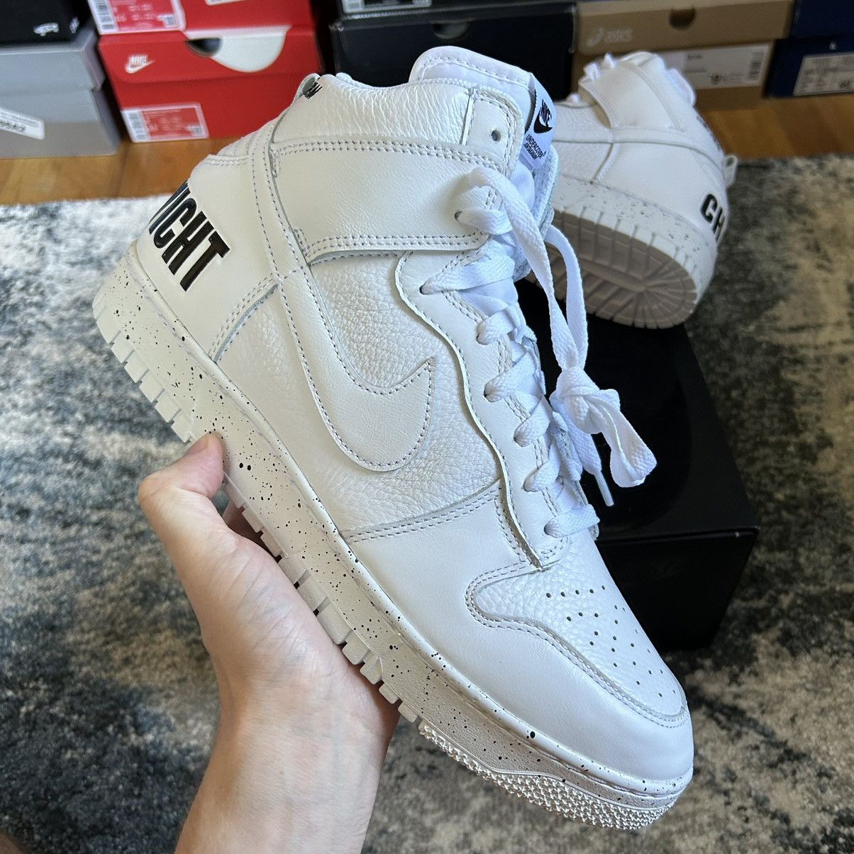Jun Takahashi NiKE DUNK Hi 1985 UNDERCOVER STORE EXCLUSiVE CHAOS BALANCE Size US 11.5 / EU 44-45 - 14 Thumbnail