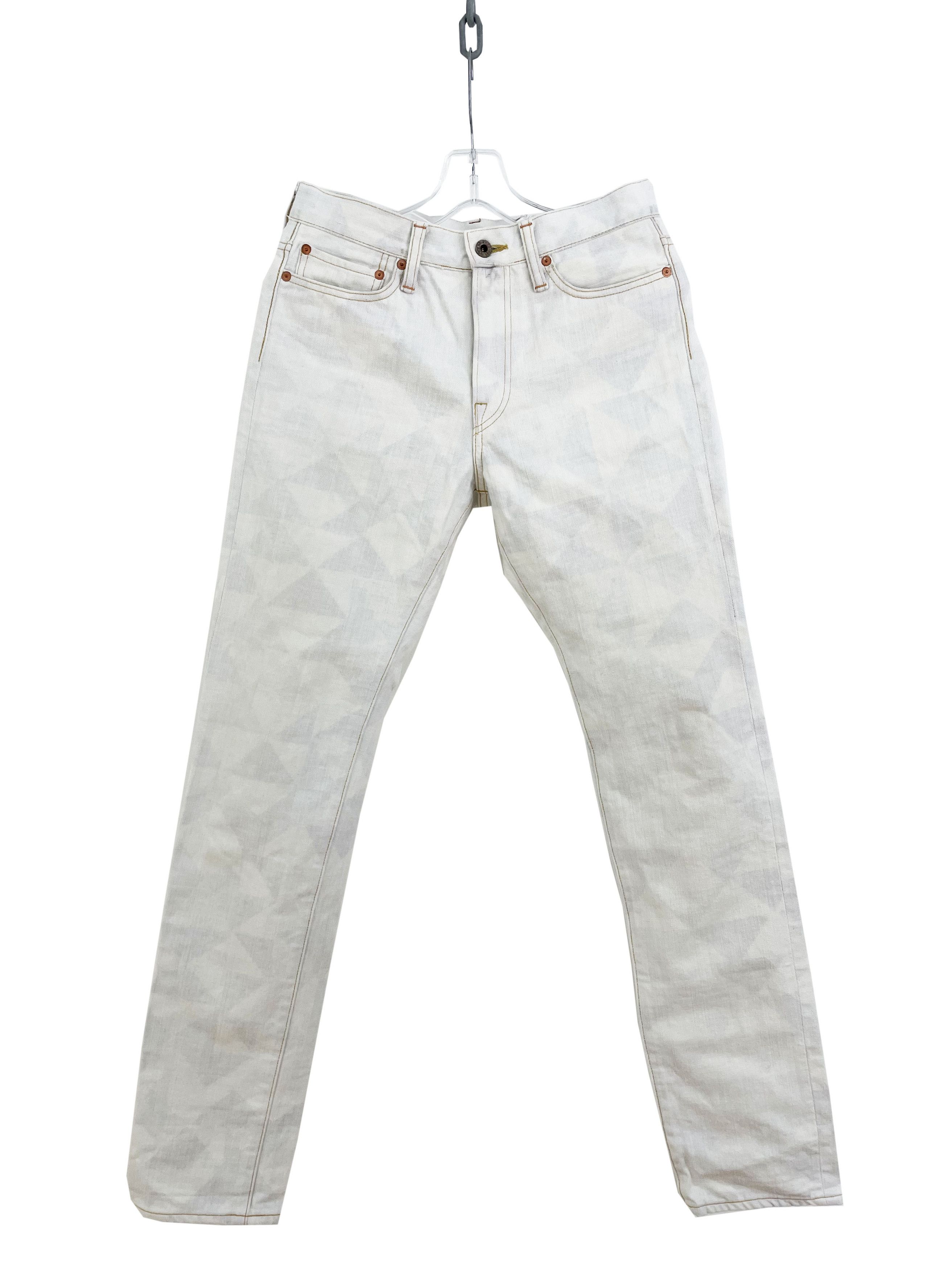 image of Kapital Triangle Denim in White, Men's (Size 28)