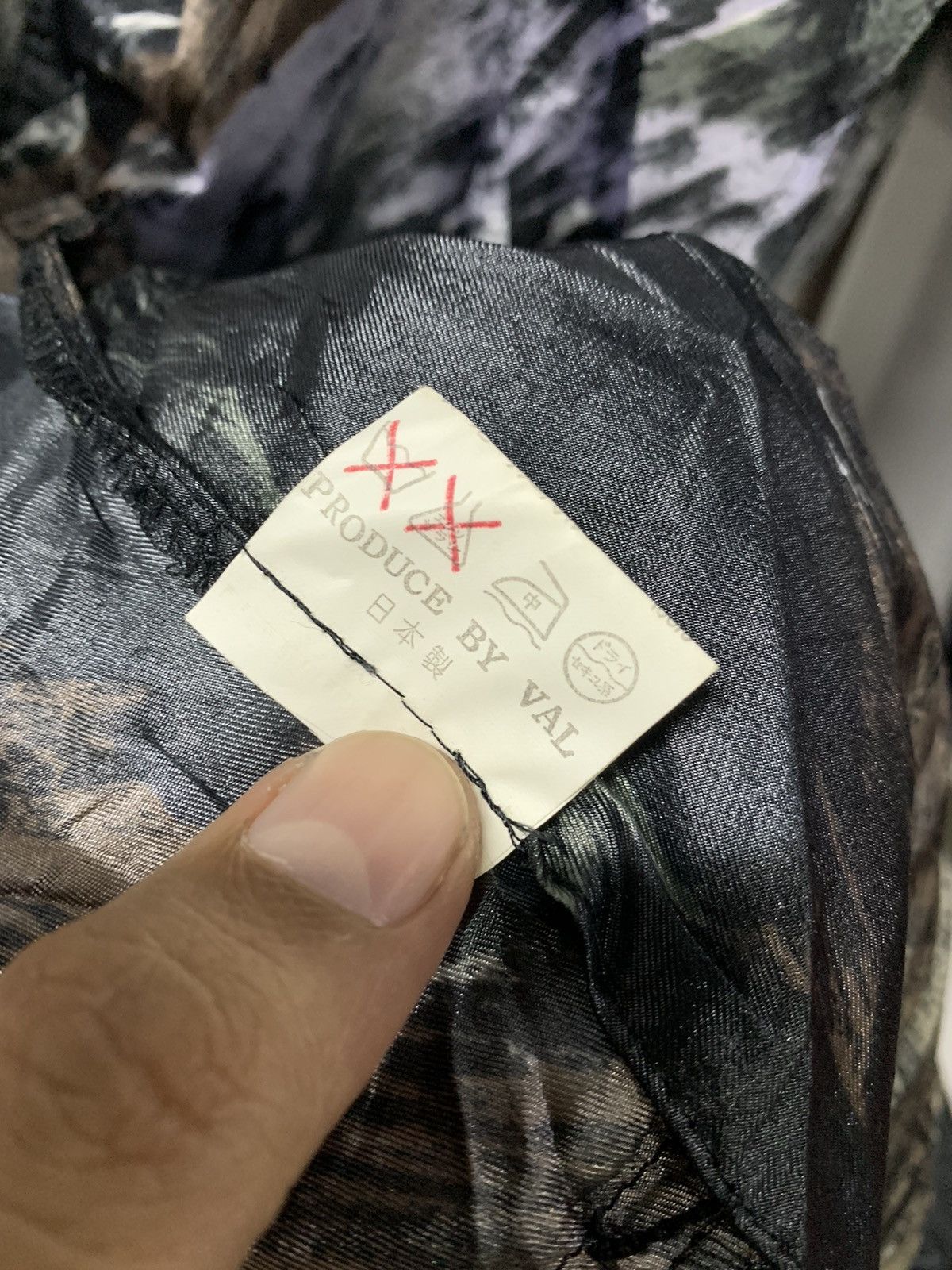 Japanese Brand Vintage Double Breasted Printed Nylon Jacket Size XL / US 12-14 / IT 48-50 - 6 Thumbnail