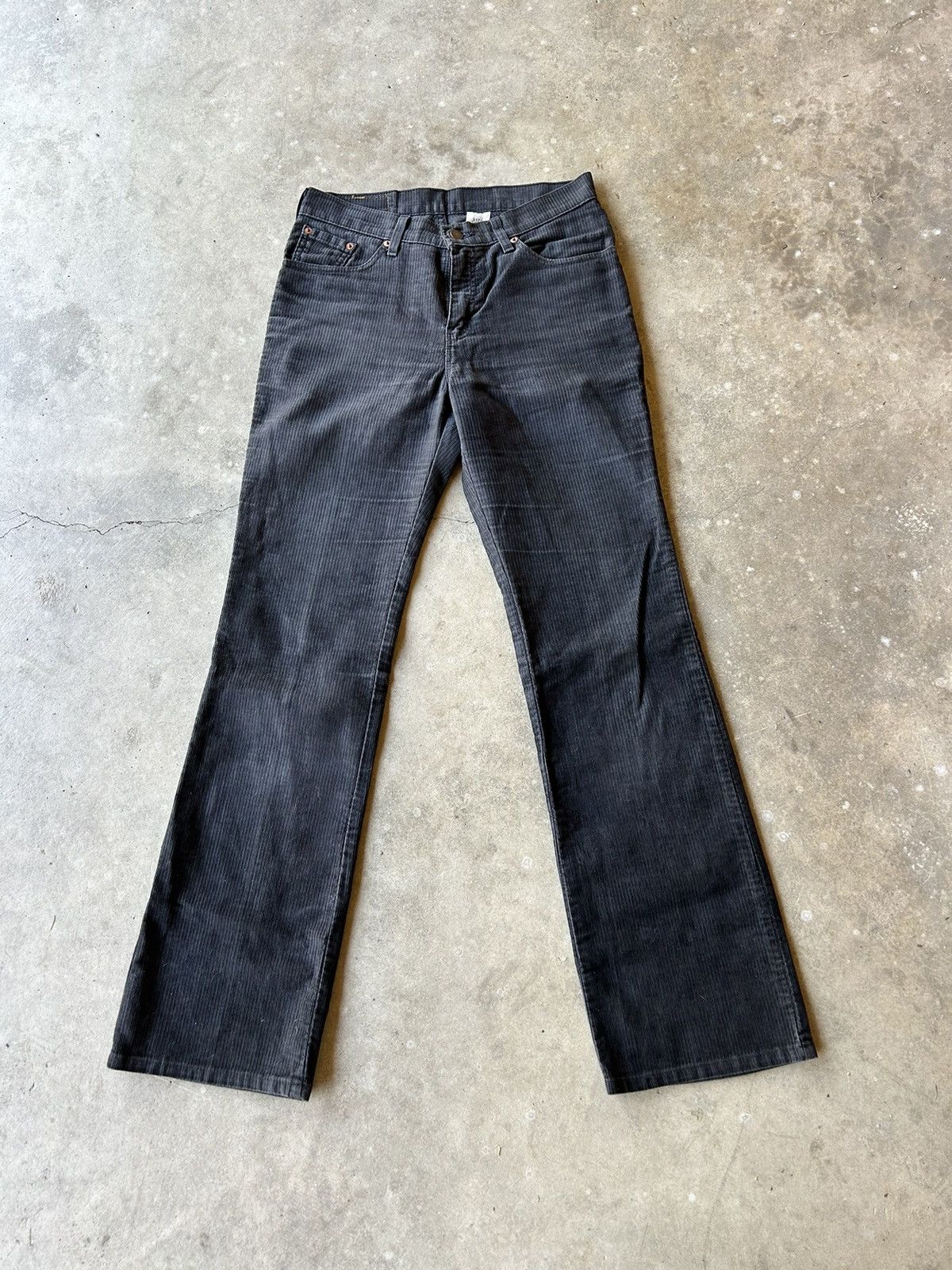 image of Vintage 80's Levis 517 Bootcut Flare Corduroy Jeans Black, Men's (Size 30)