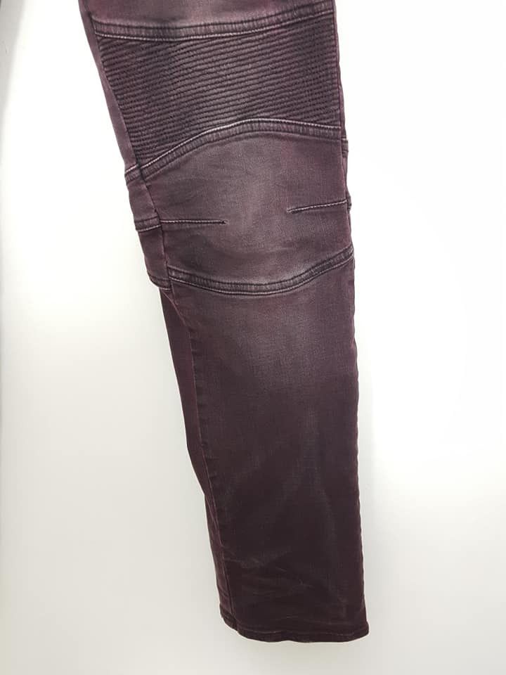Schlussel Schlussel Biker Rocker Punk Burgundy Stretchable Jean Pant Size US 32 / EU 48 - 10 Thumbnail