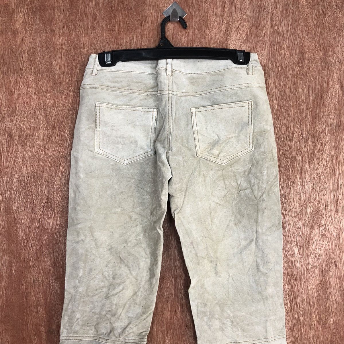 Genuine Leather DL DollHouse Light Grey Leather Pants #2670 Size 25" / US 0 / IT 36 - 9 Thumbnail