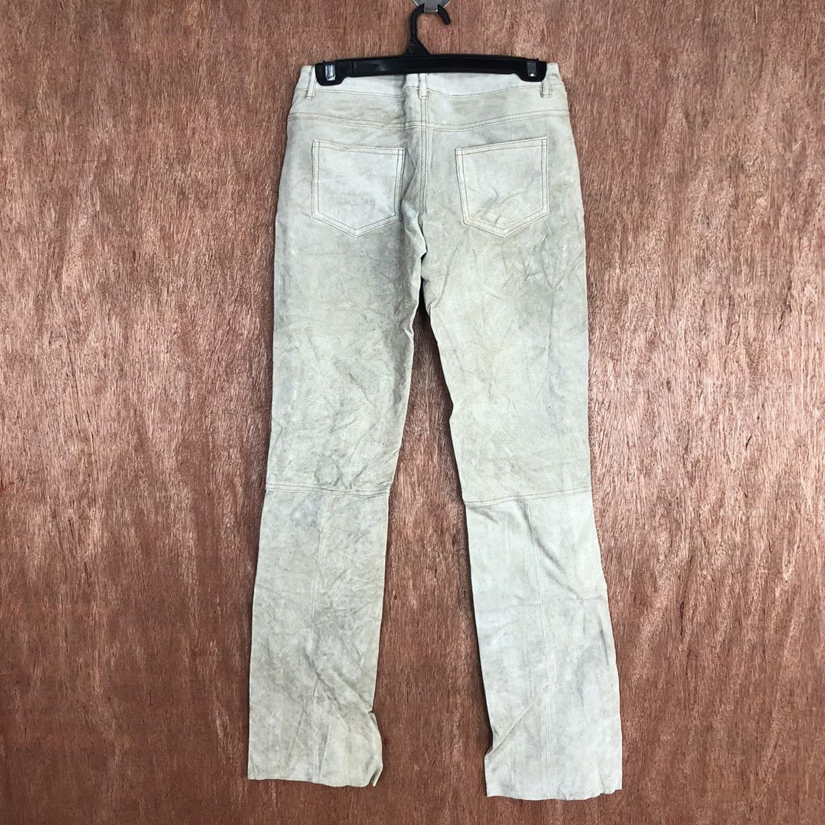 Genuine Leather DL DollHouse Light Grey Leather Pants #2670 Size 25" / US 0 / IT 36 - 8 Thumbnail