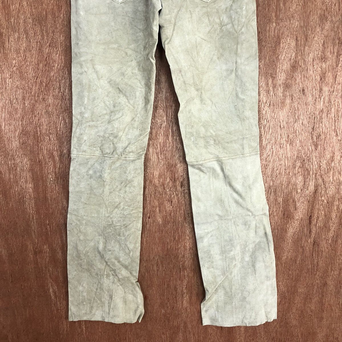 Genuine Leather DL DollHouse Light Grey Leather Pants #2670 Size 25" / US 0 / IT 36 - 10 Thumbnail