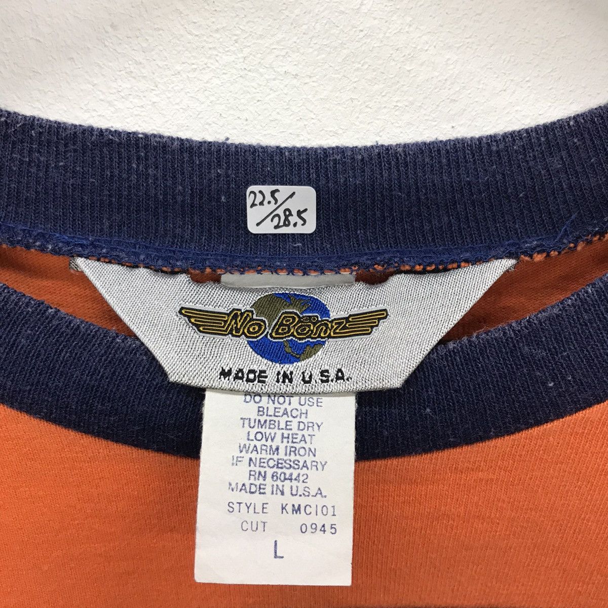 Vintage *Rare!! Vintage No Bonz Stripe Tee Size US L / EU 52-54 / 3 - 13 Thumbnail