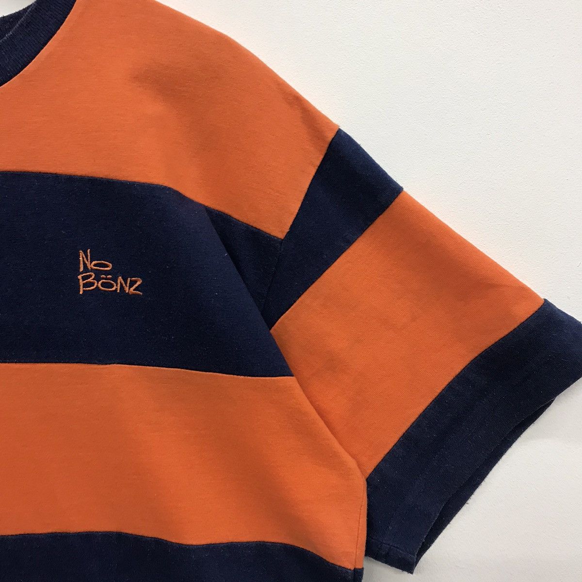 Vintage *Rare!! Vintage No Bonz Stripe Tee Size US L / EU 52-54 / 3 - 4 Thumbnail