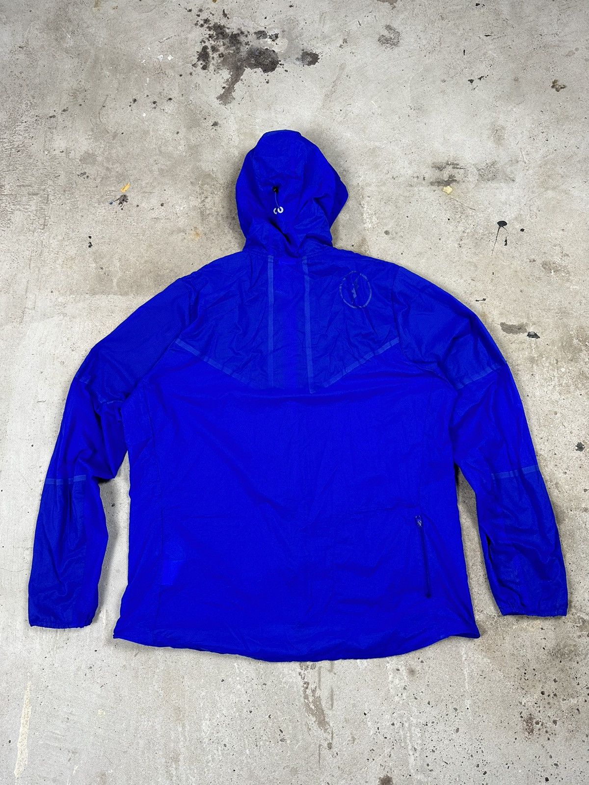 Nike × Vintage Vintage Nike Blue Track Light Jacket Swoosh Running Size US XL / EU 56 / 4 - 3 Thumbnail