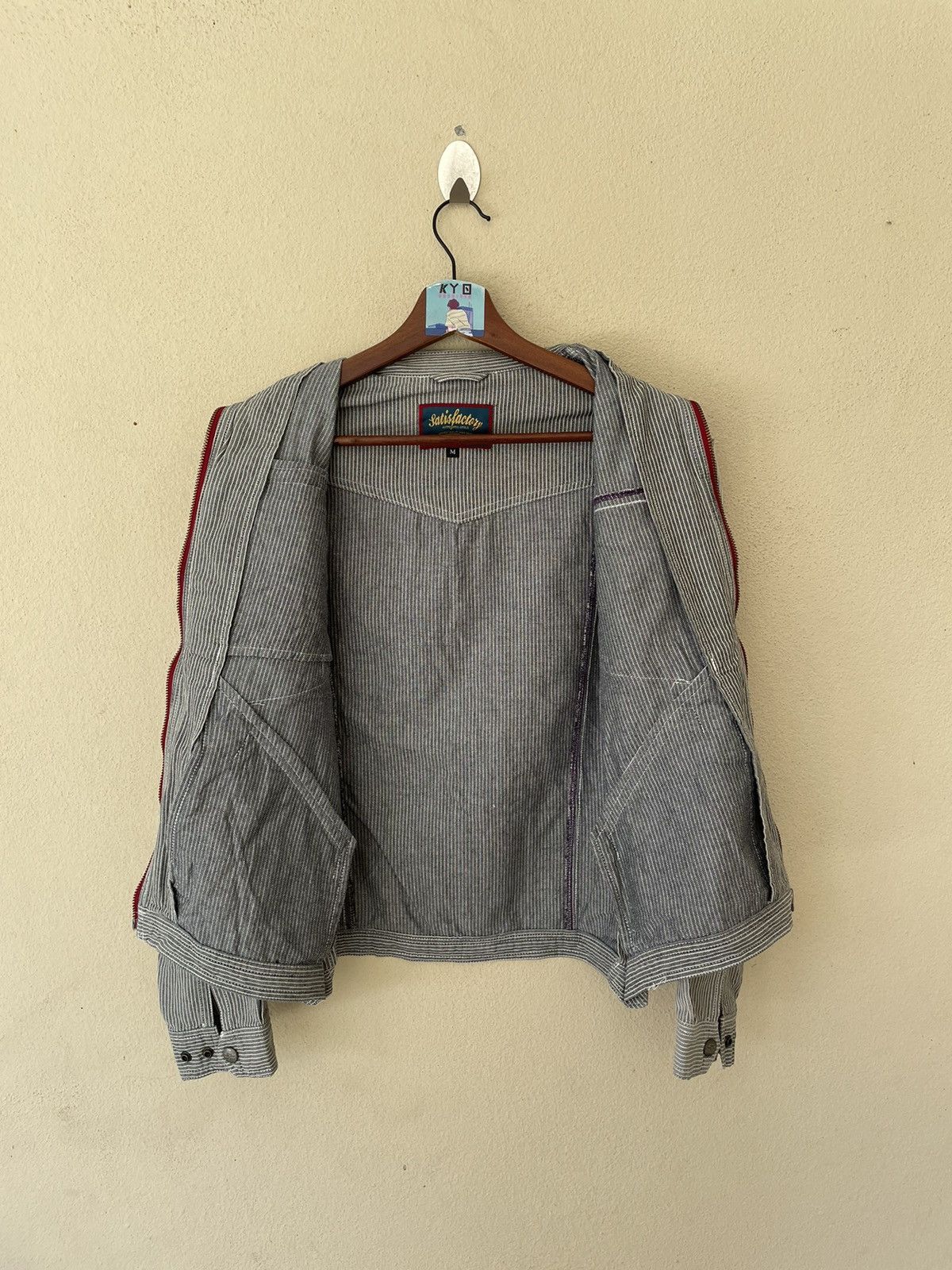 Japanese Brand × Vintage DOGMAN HICKORY STRIPE WORKER JACKET Size US M / EU 48-50 / 2 - 8 Thumbnail