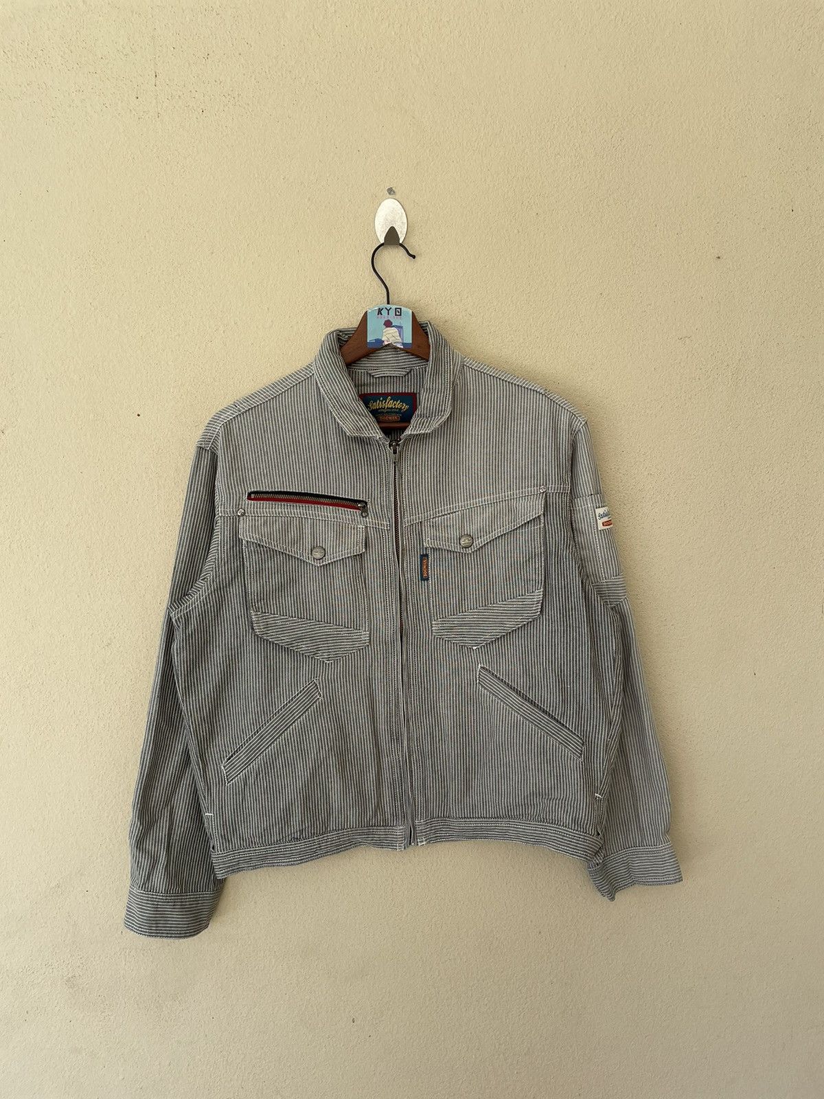 Japanese Brand × Vintage DOGMAN HICKORY STRIPE WORKER JACKET Size US M / EU 48-50 / 2 - 2 Thumbnail