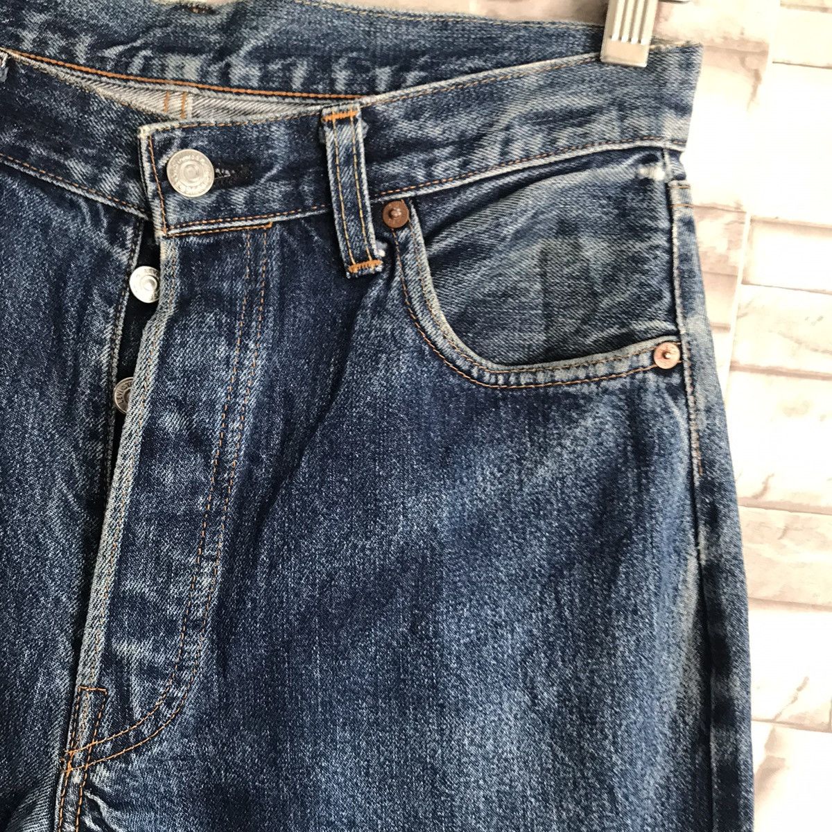 Levi's Vintage Levis 501xx Big E Hidden Rivets Selvedge Jeans Size US 30 / EU 46 - 5 Thumbnail