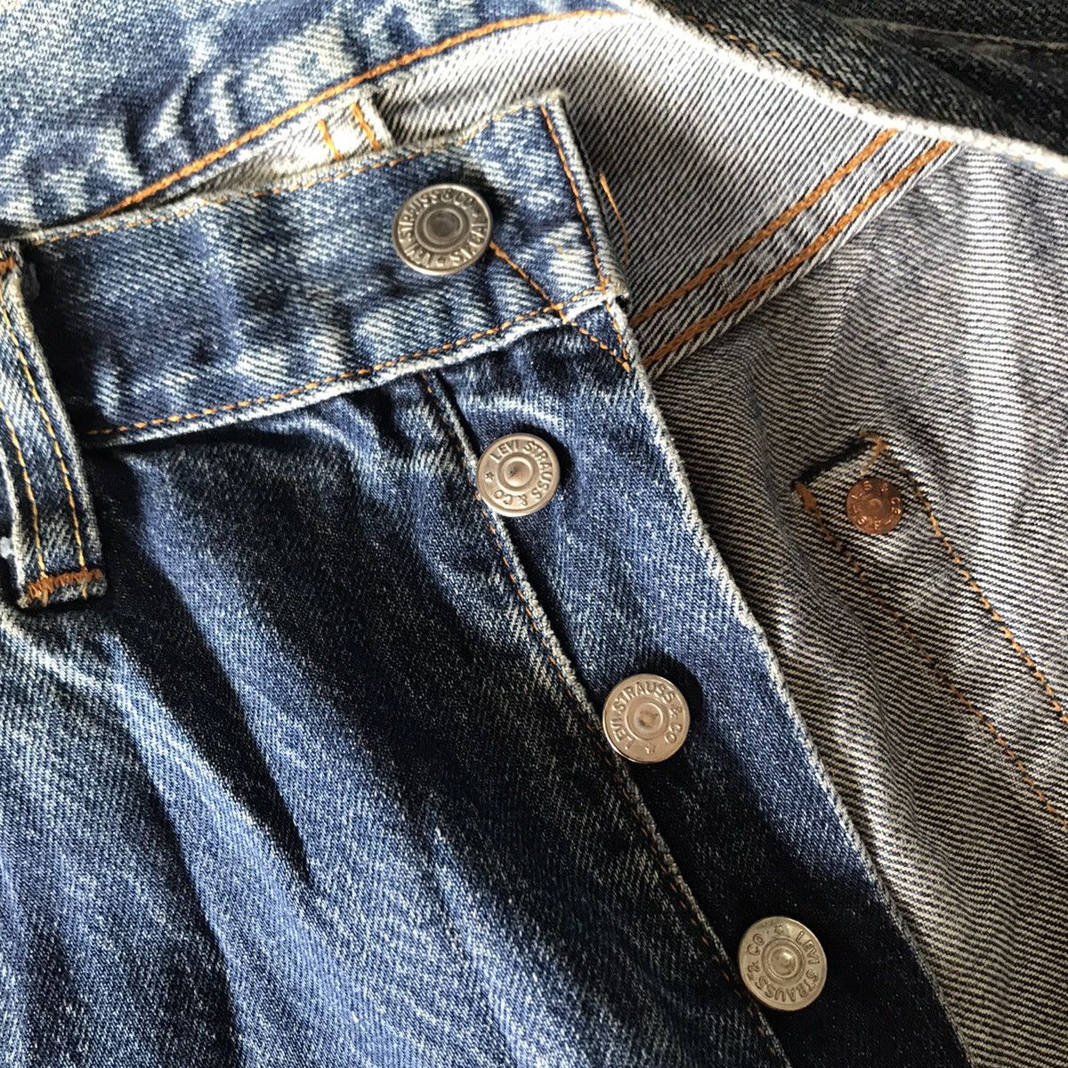 Levi's Vintage Levis 501xx Big E Hidden Rivets Selvedge Jeans Size US 30 / EU 46 - 15 Thumbnail