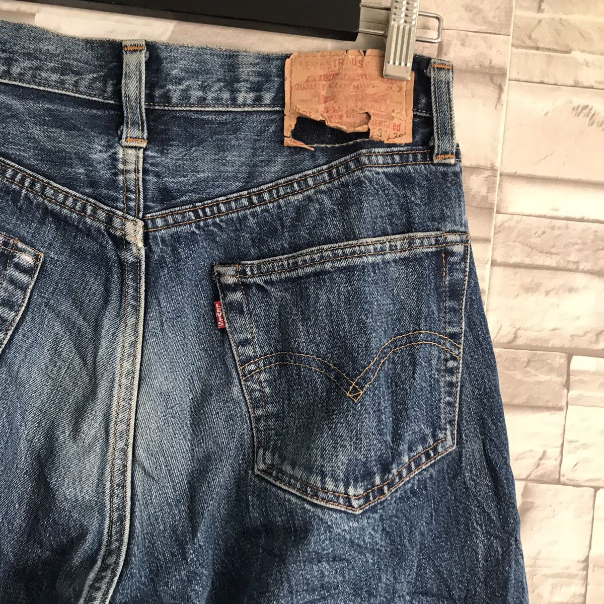 Levi's Vintage Levis 501xx Big E Hidden Rivets Selvedge Jeans Size US 30 / EU 46 - 13 Thumbnail