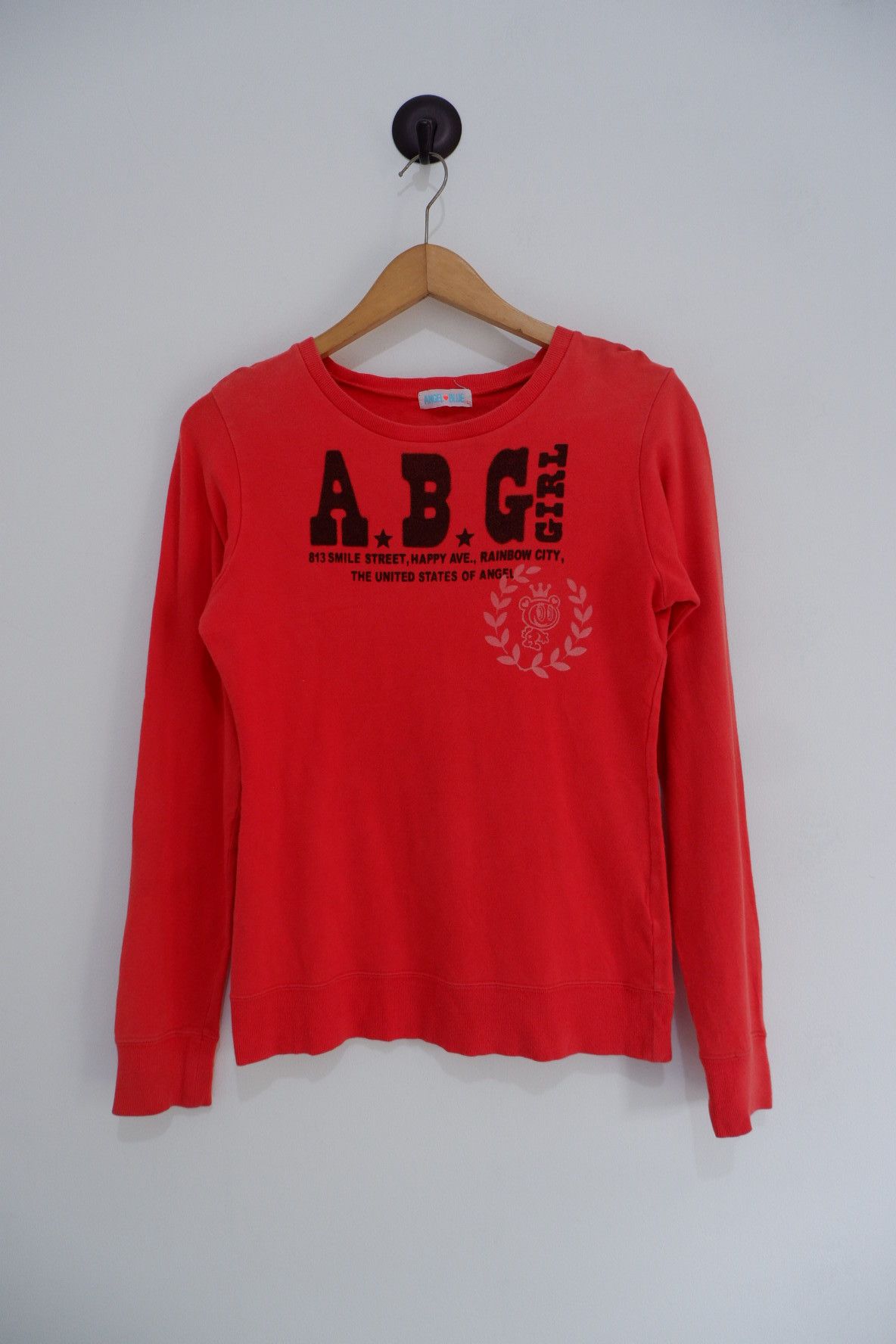 20471120 Vintage Angel Blue Sweatshirt | Womens Size M / US 6-8 / IT 42-44 - 2 Thumbnail