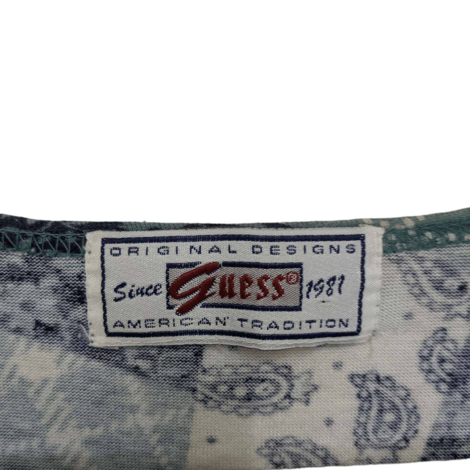 Guess Vintage GUESS Full Print Monogram Abstract Tee Size US M / EU 48-50 / 2 - 9 Thumbnail