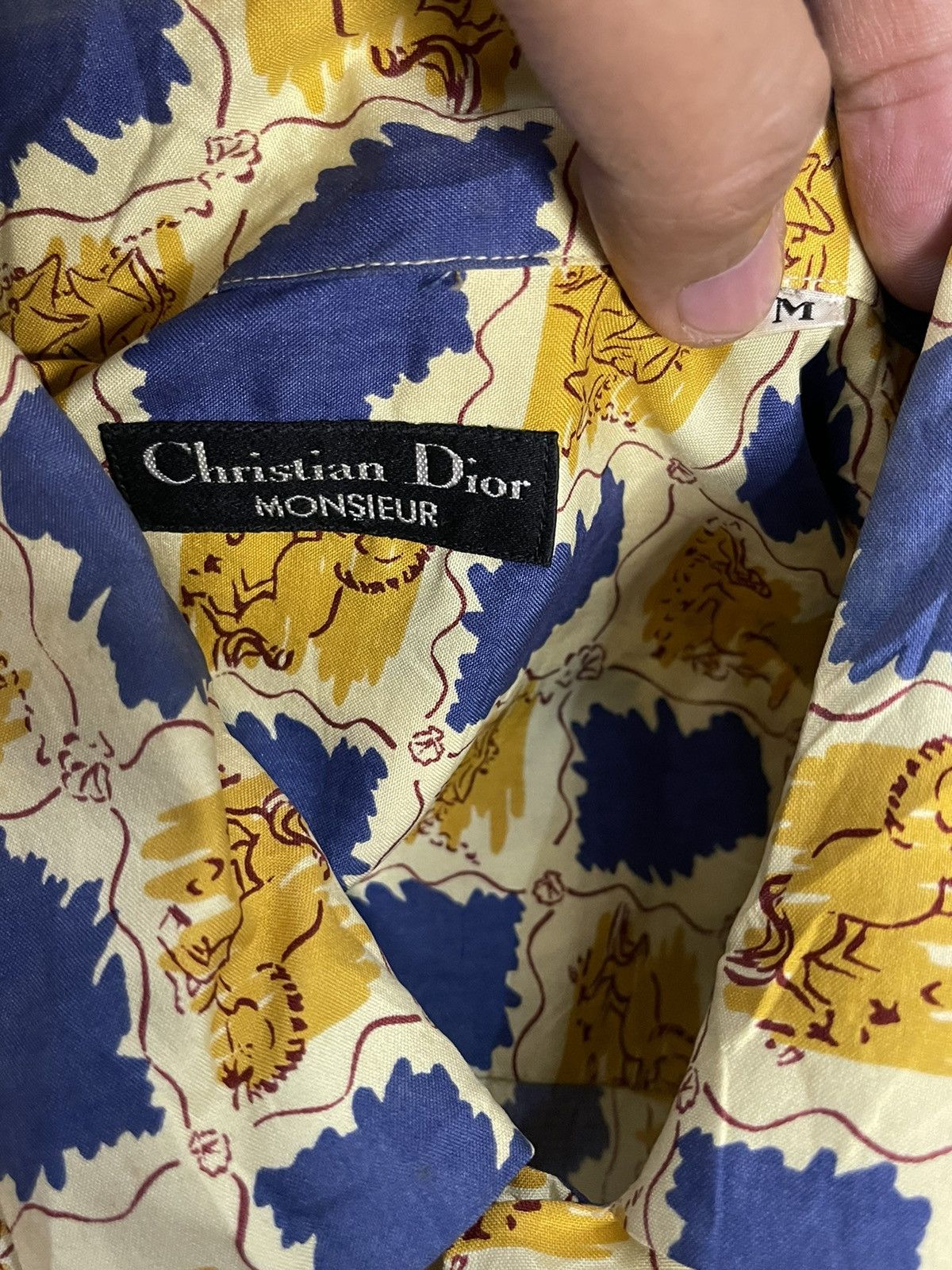 Christian Dior Monsieur Christian Dior Vintage 90s Silk Shirt Size US M / EU 48-50 / 2 - 4 Thumbnail