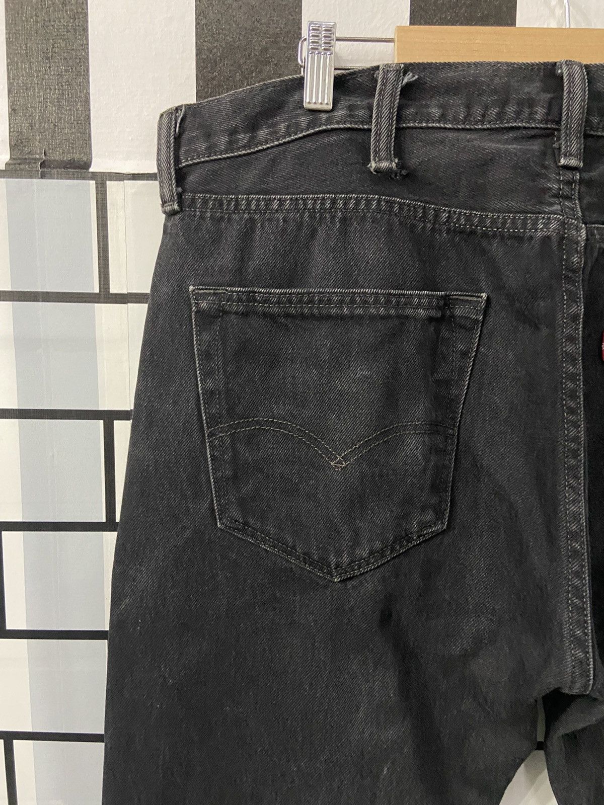 Levi's × Vintage Vintage Levi’s 501 Faded Black Jeans Denim 38X30 Size US 38 / EU 54 - 16 Thumbnail
