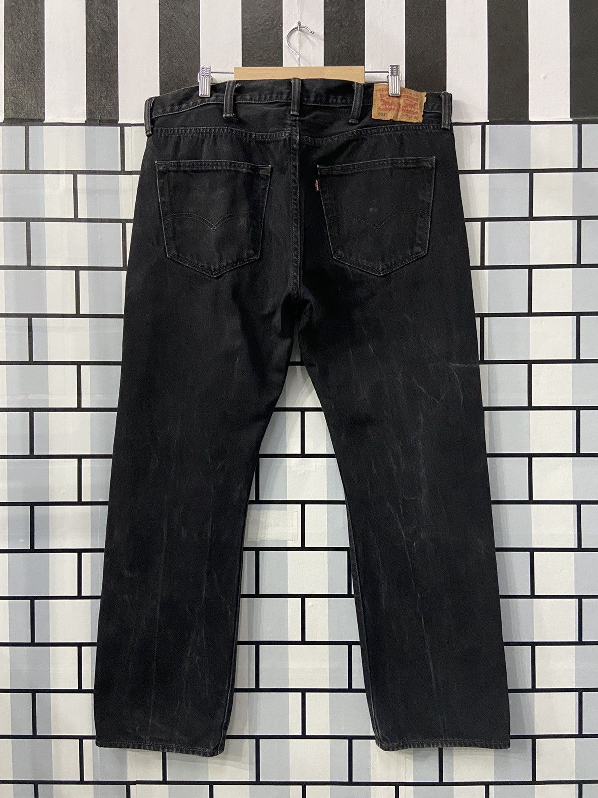 Levi's × Vintage Vintage Levi’s 501 Faded Black Jeans Denim 38X30 Size US 38 / EU 54 - 2 Thumbnail