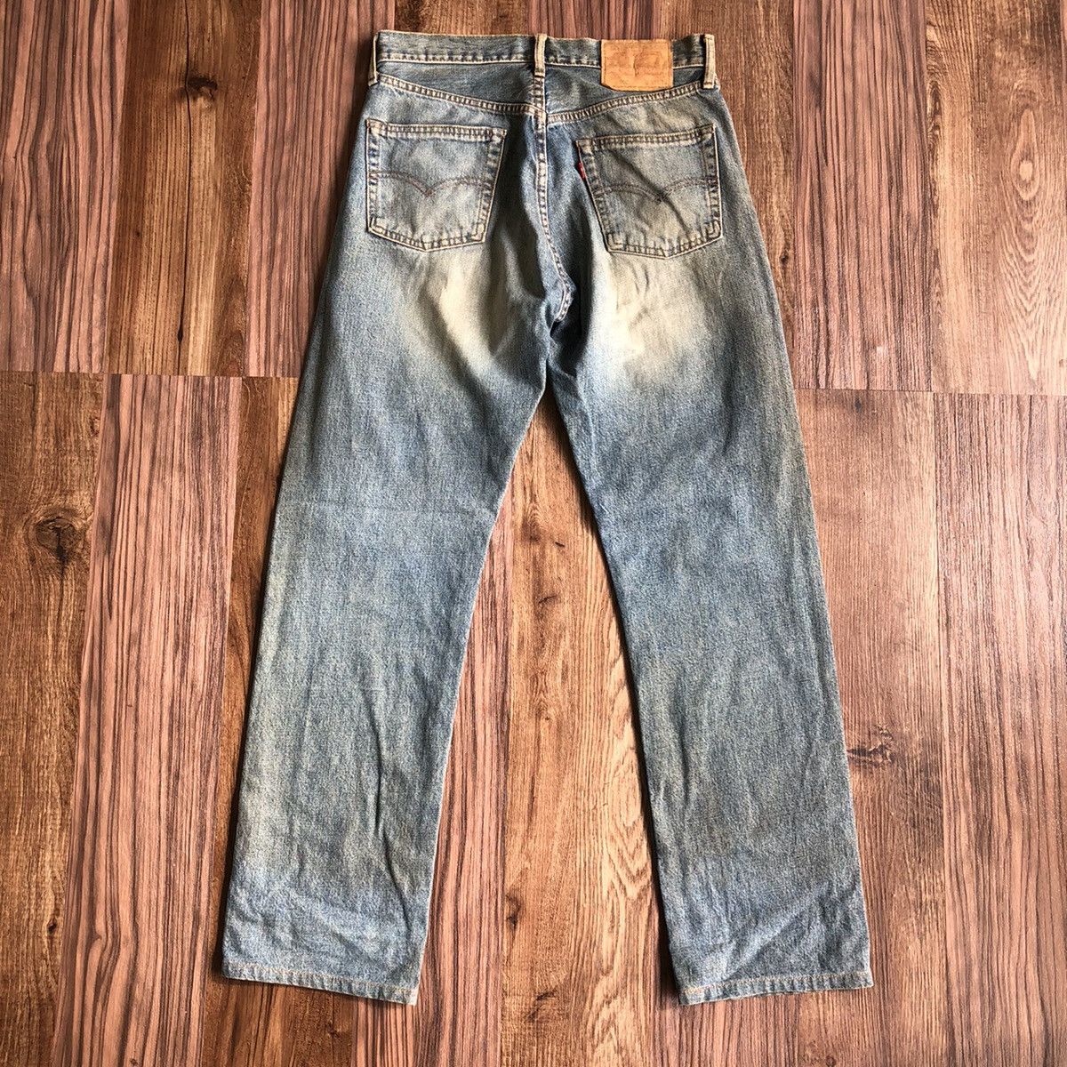 Levi's × Vintage Vintage 90’s Levis 502 Big E Distressed Selvedge Jeans Size US 32 / EU 48 - 10 Thumbnail