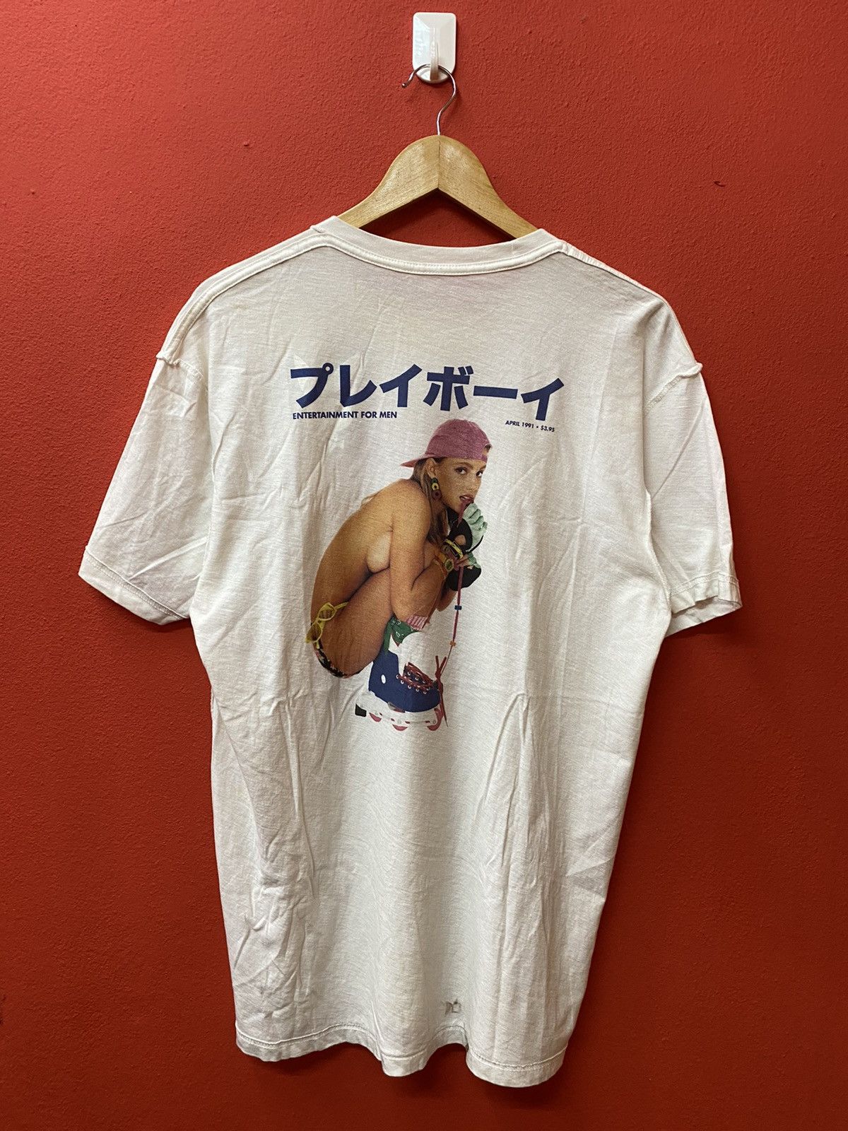 Playboy White Side Boob Hottie Short Sleeve Tee Shirt | Grailed