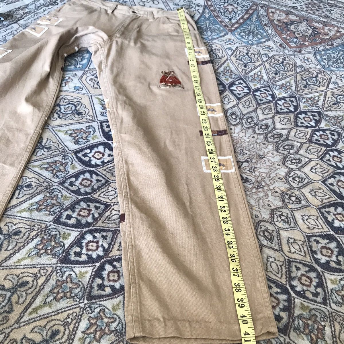 Japanese Brand Karl Helmut Carpenter Pants Patchwork Embroidery Size US 28 / EU 44 - 20 Thumbnail