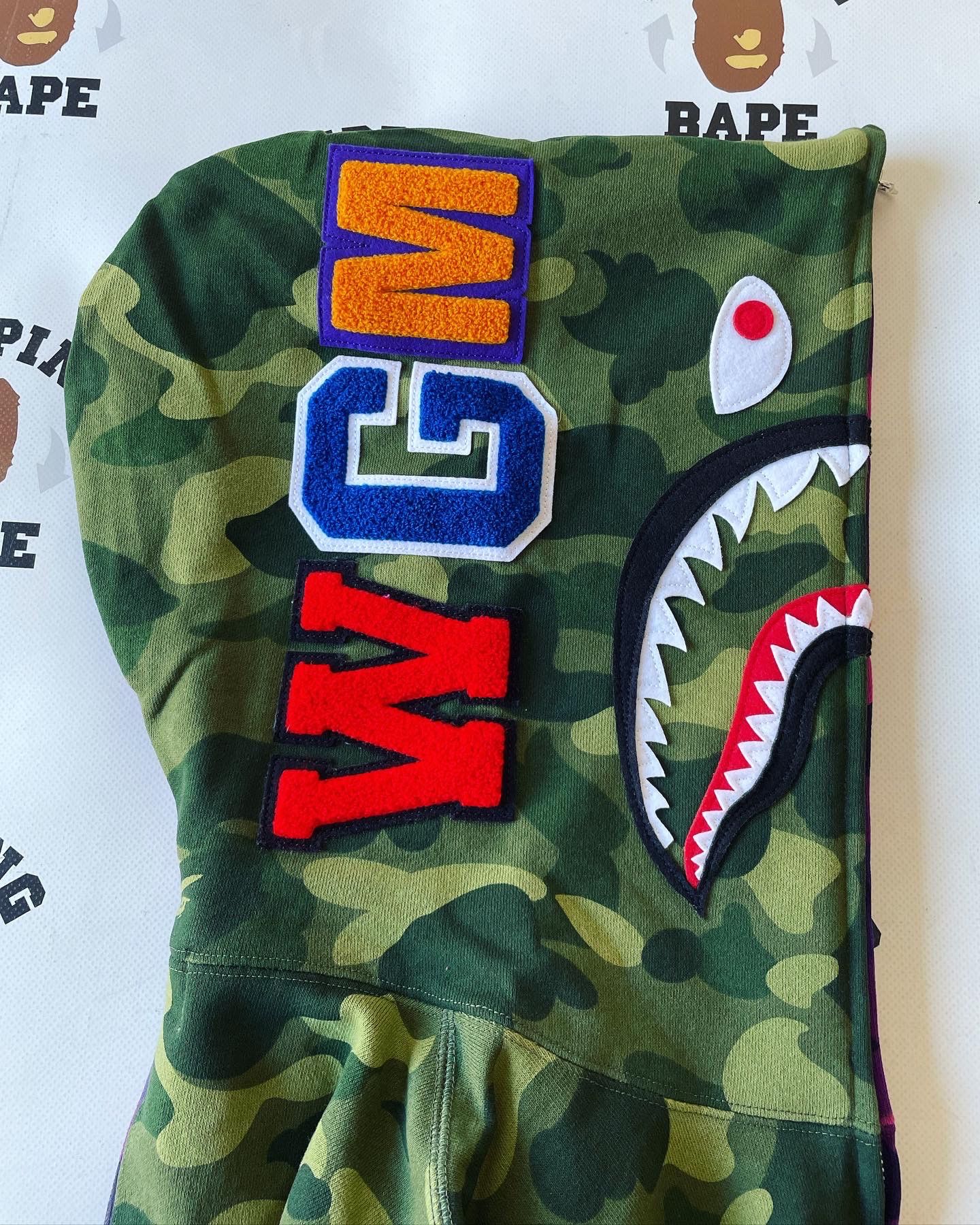 Bape BAPE COLOR CAMO SHARK FULL ZIP HOODIE SS22 Size US XXL / EU 58 / 5 - 4 Thumbnail