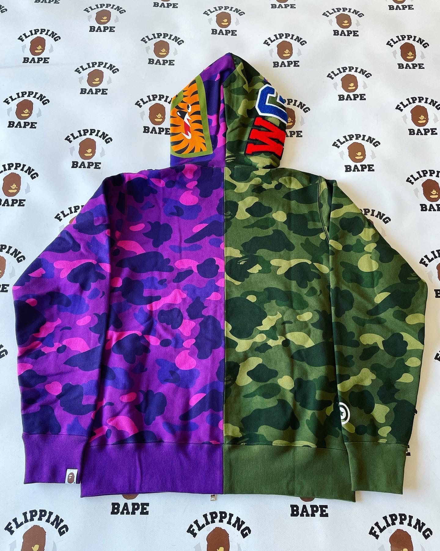 Bape BAPE COLOR CAMO SHARK FULL ZIP HOODIE SS22 Size US XXL / EU 58 / 5 - 2 Thumbnail