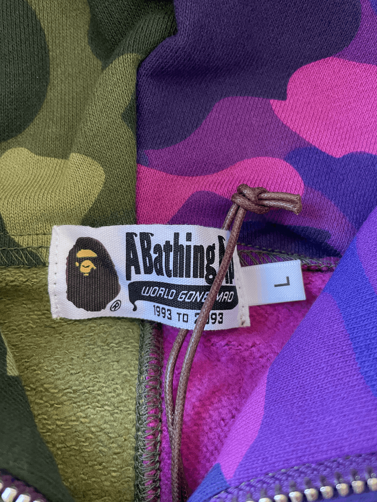 Bape BAPE COLOR CAMO SHARK FULL ZIP HOODIE SS22 Size US L / EU 52-54 / 3 - 6 Thumbnail
