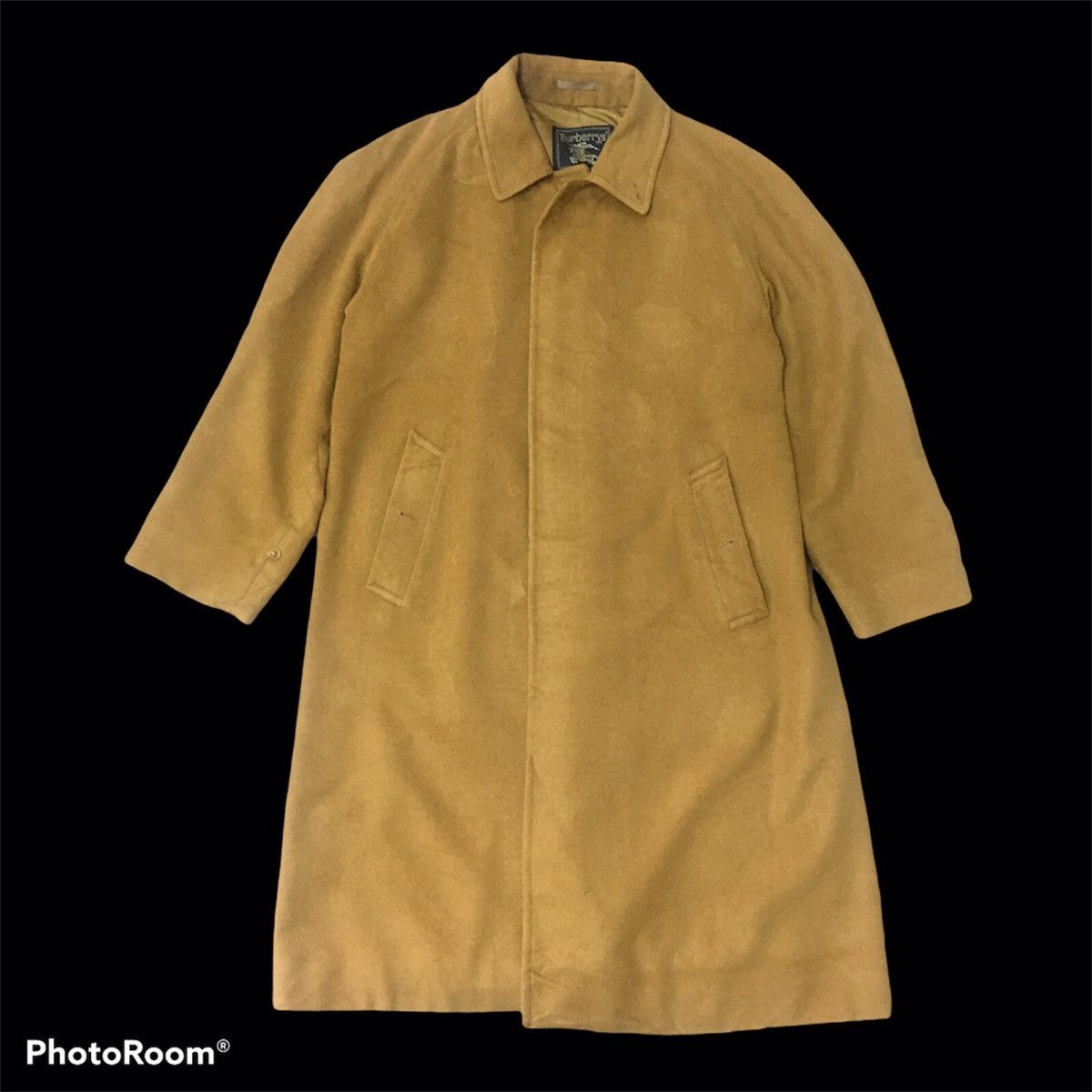 Burberry Vintage 80's Burberry Wool Cashmere Tailored Coat Size US L / EU 52-54 / 3 - 1 Thumbnail