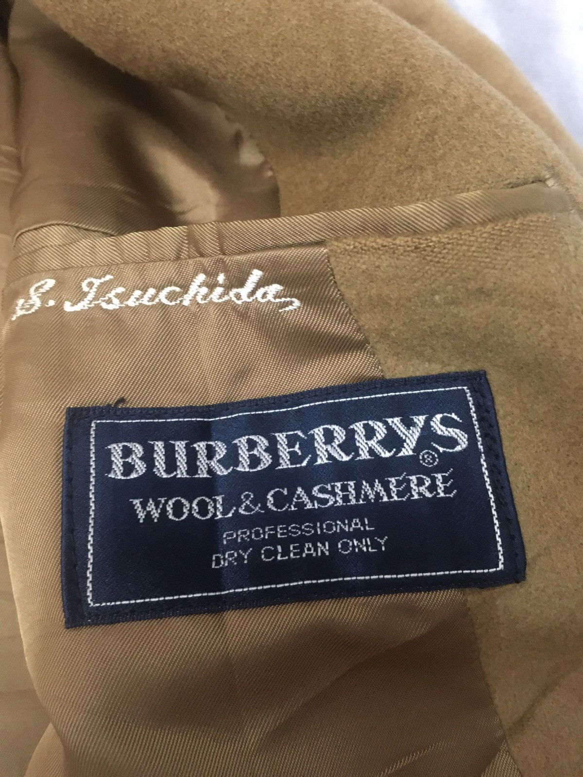 Burberry Vintage 80's Burberry Wool Cashmere Tailored Coat Size US L / EU 52-54 / 3 - 9 Thumbnail