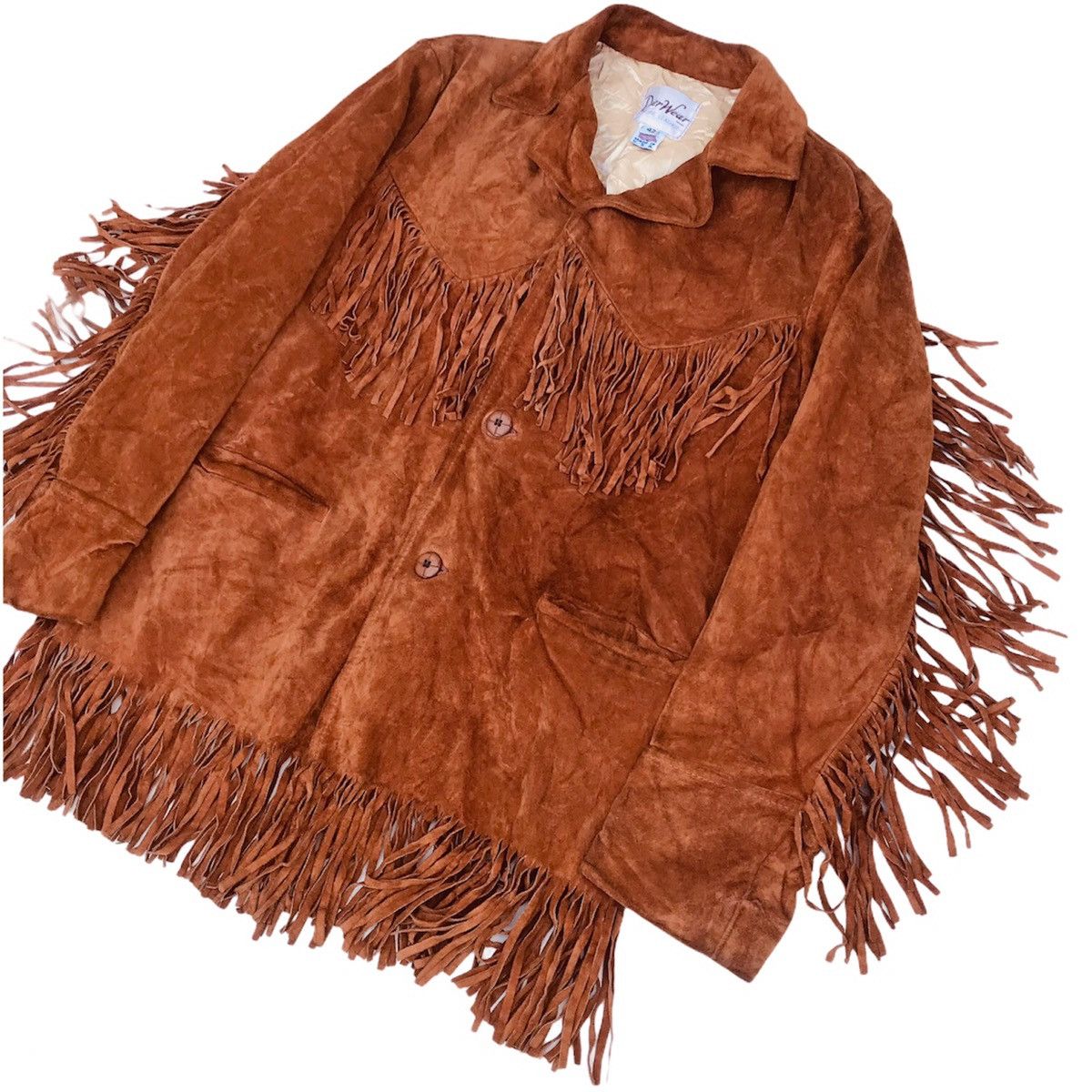 Other Vintage Deer Wear leather fringed cowboy western native USA Size US L / EU 52-54 / 3 - 2 Thumbnail
